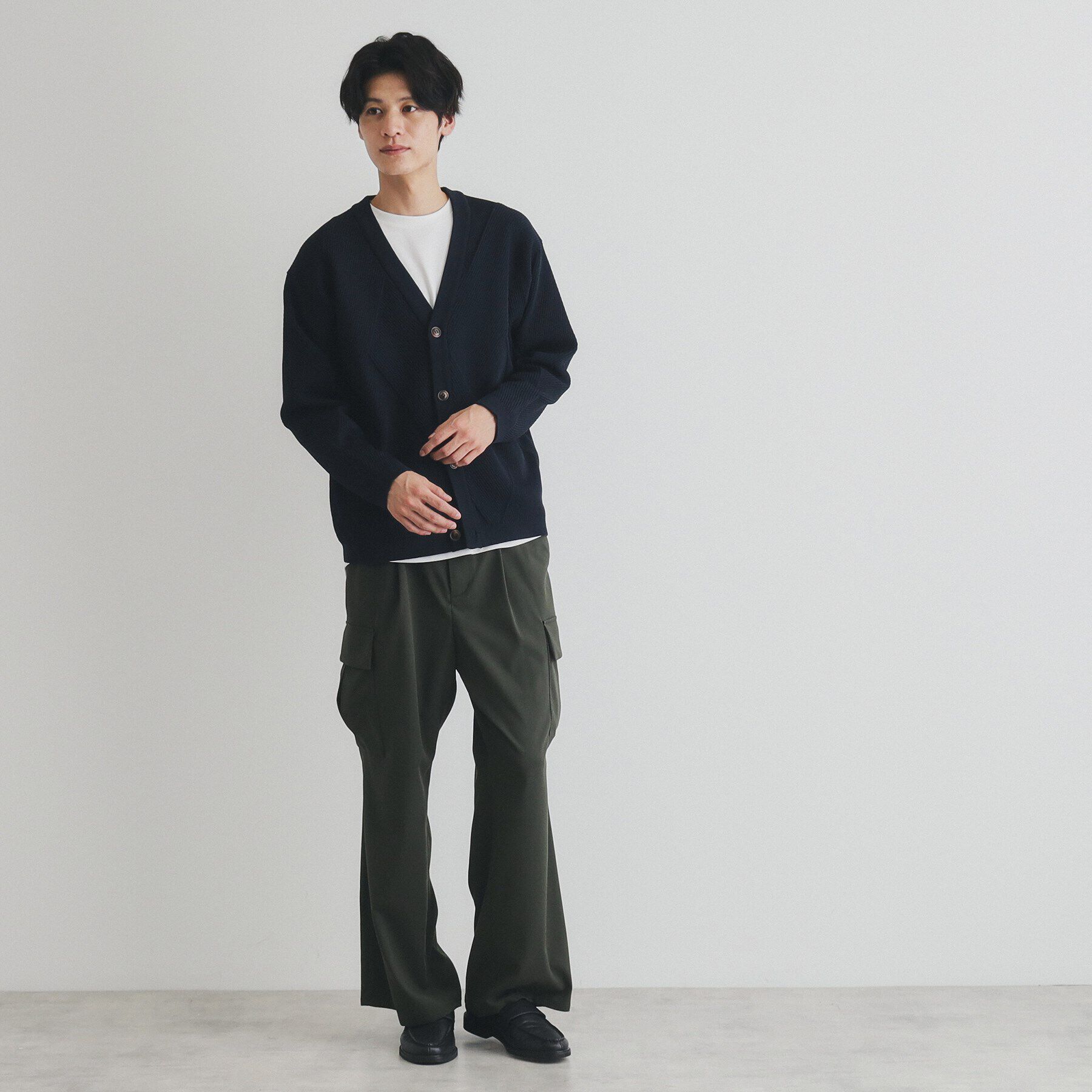 THE SHOP TK「ダイヤパネルアンサンブルカーディガン」|カーディガン|