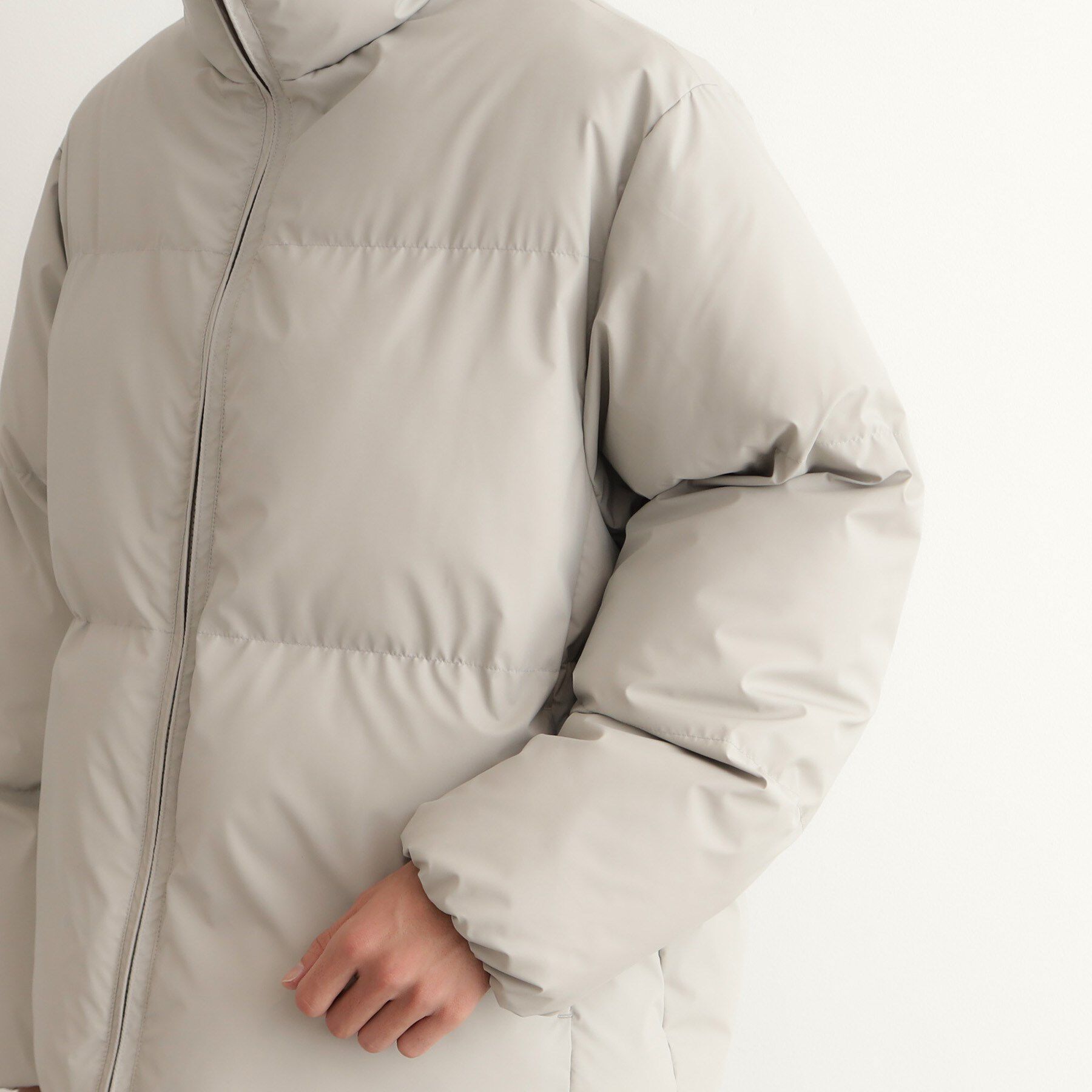 THE SHOP TK「スタンドネック中綿ジップブルゾン」|ダウン|