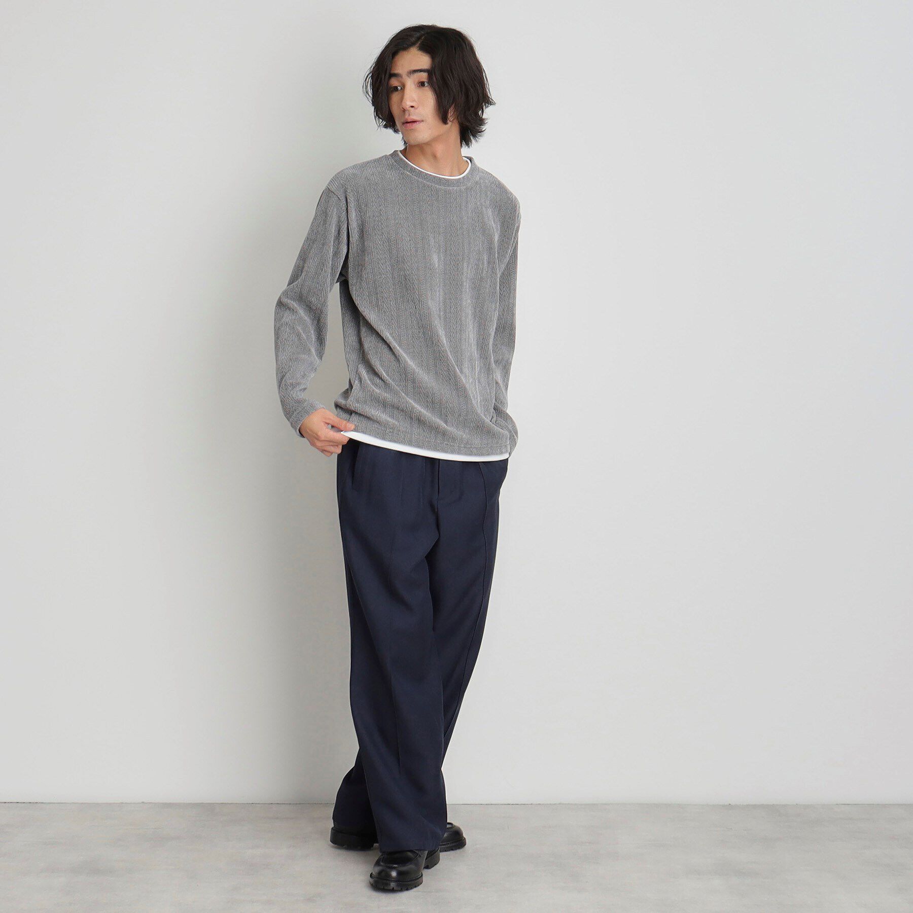 THE SHOP TK「シェニールケーブルプルオーバー」|Tシャツ・カットソー|