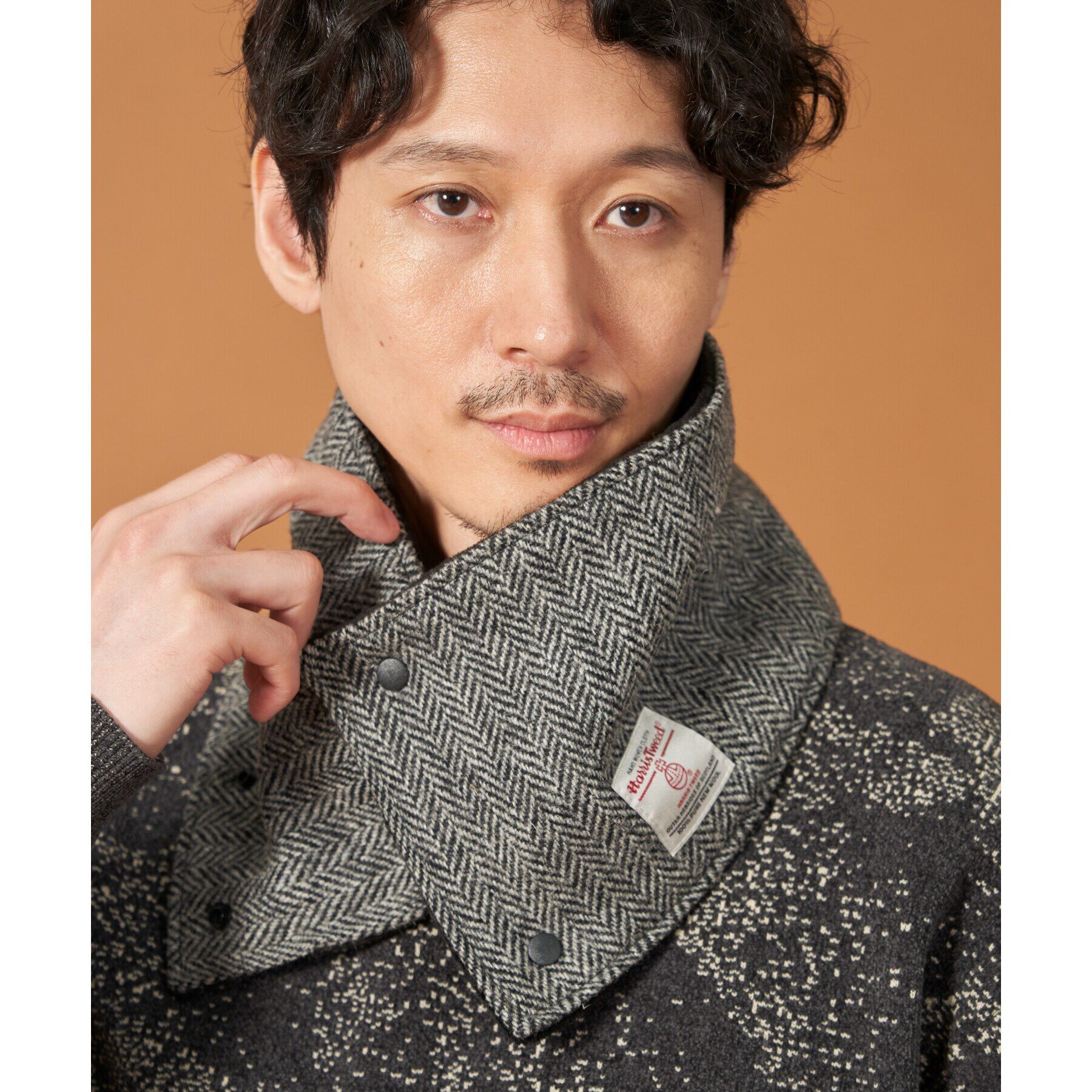 THE SHOP TK「【HARRIS TWEED／ハリスツイード】ショートボアネックウォーマー」|スヌード|