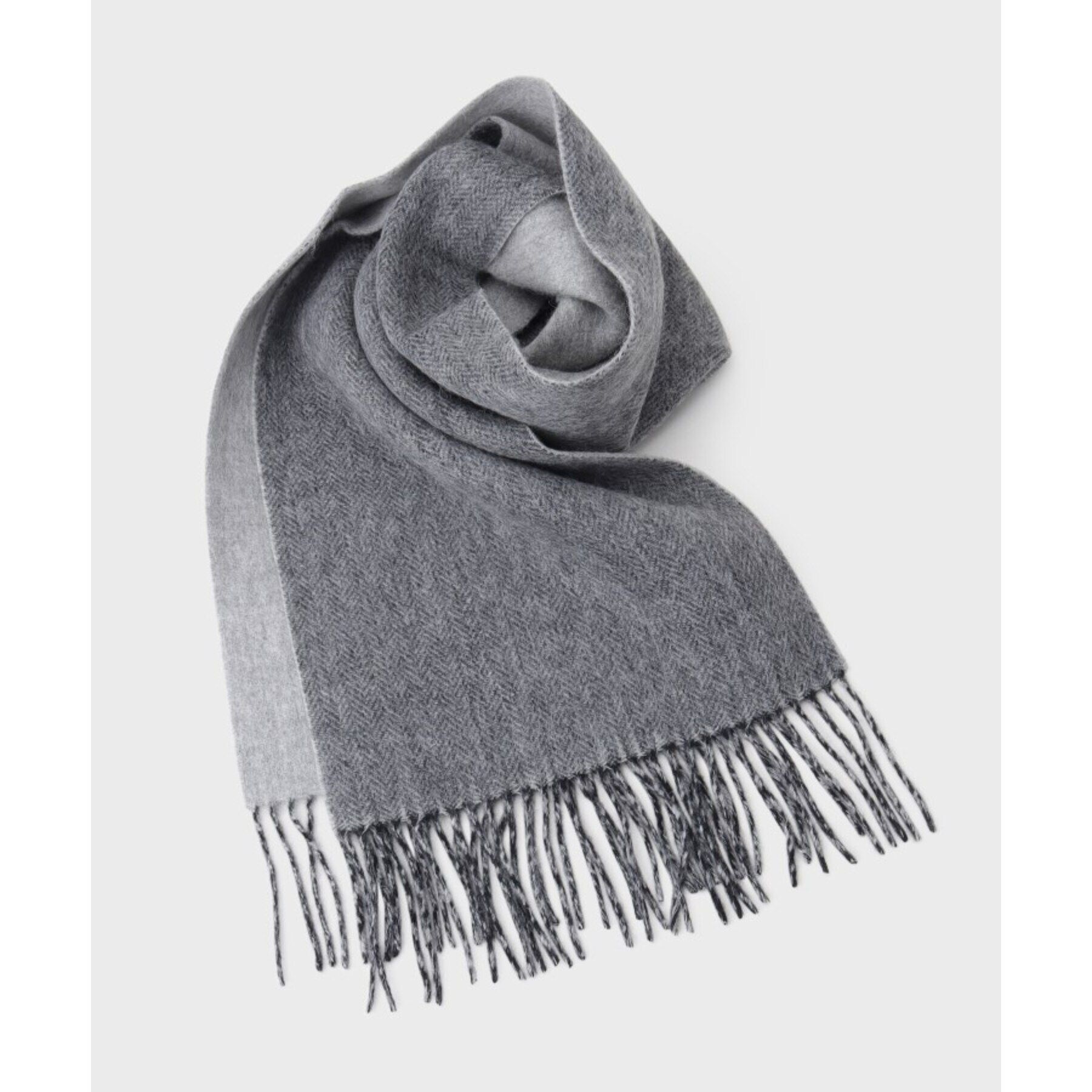 THE SHOP TK「ウールリバーシブルマフラー ビジネス兼用 ／ チェック ／ へリンボン」|ストール|