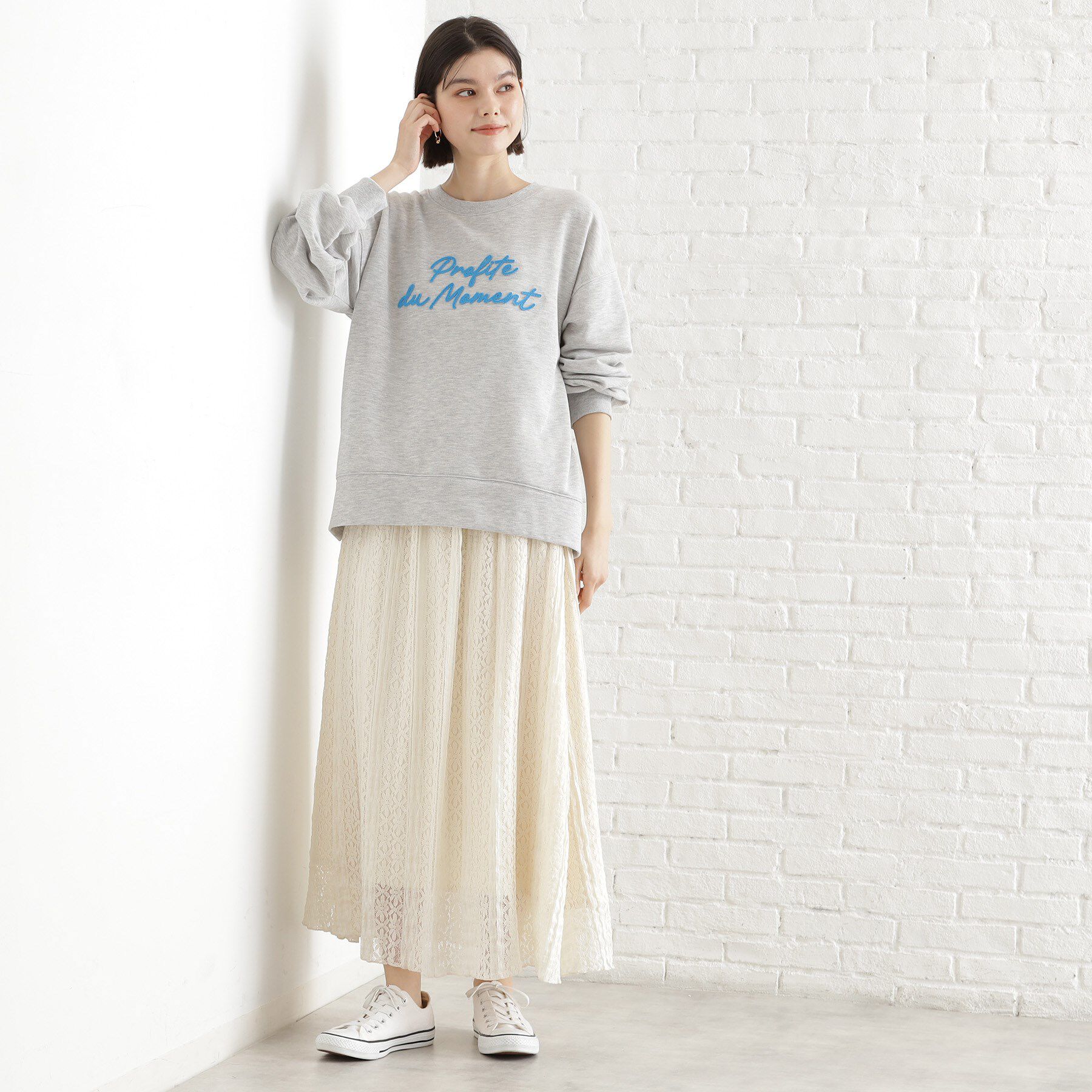 THE SHOP TK「レーススカート【洗える】」|スカート|