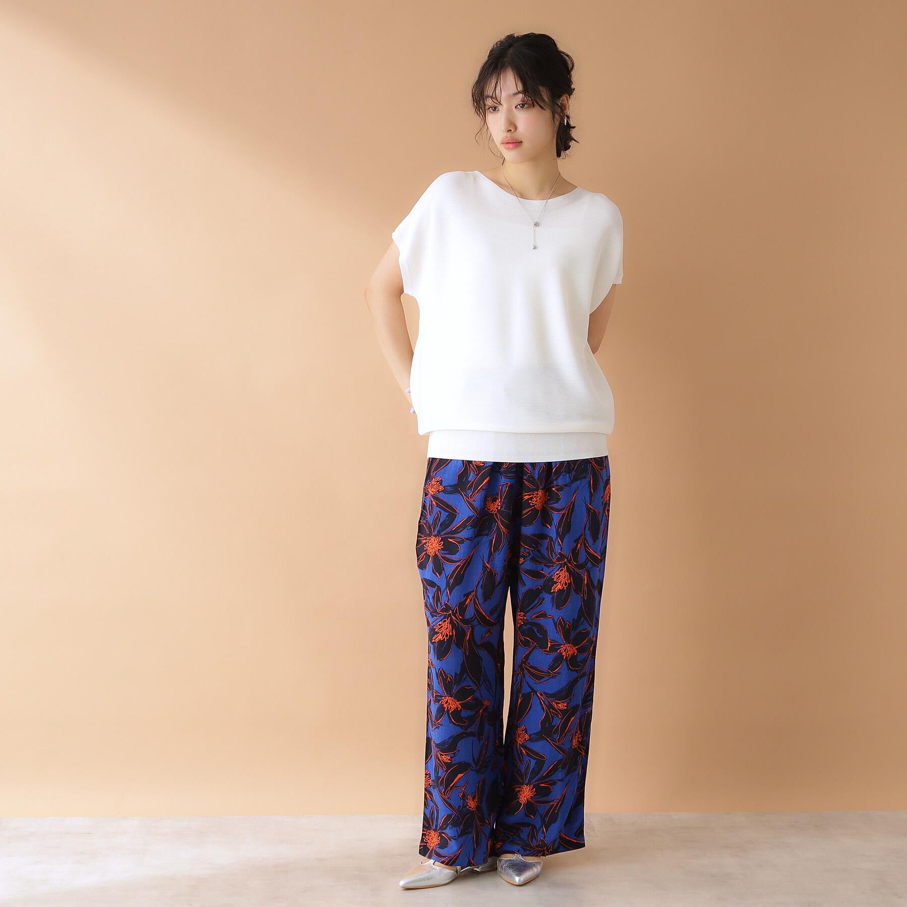 THE SHOP TK「美人フレンチニット【8色展開/WEB限定カラー/洗濯機OK/毛玉になりにくい】」|ニット・セーター|