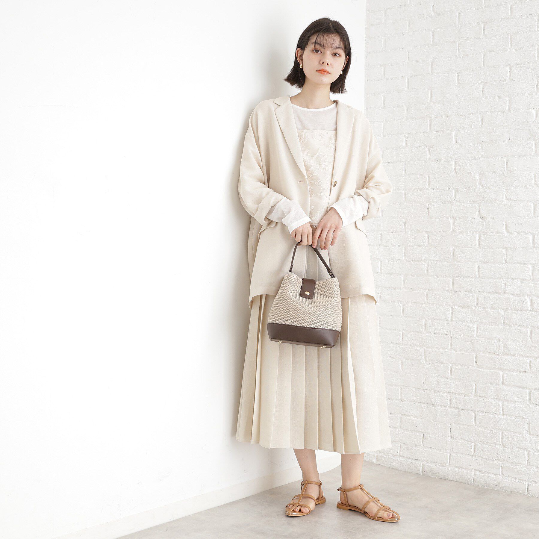 THE SHOP TK「合皮&times;雑材コンビバック【ロゴベルト付】」|ショルダー・メッセンジャー|