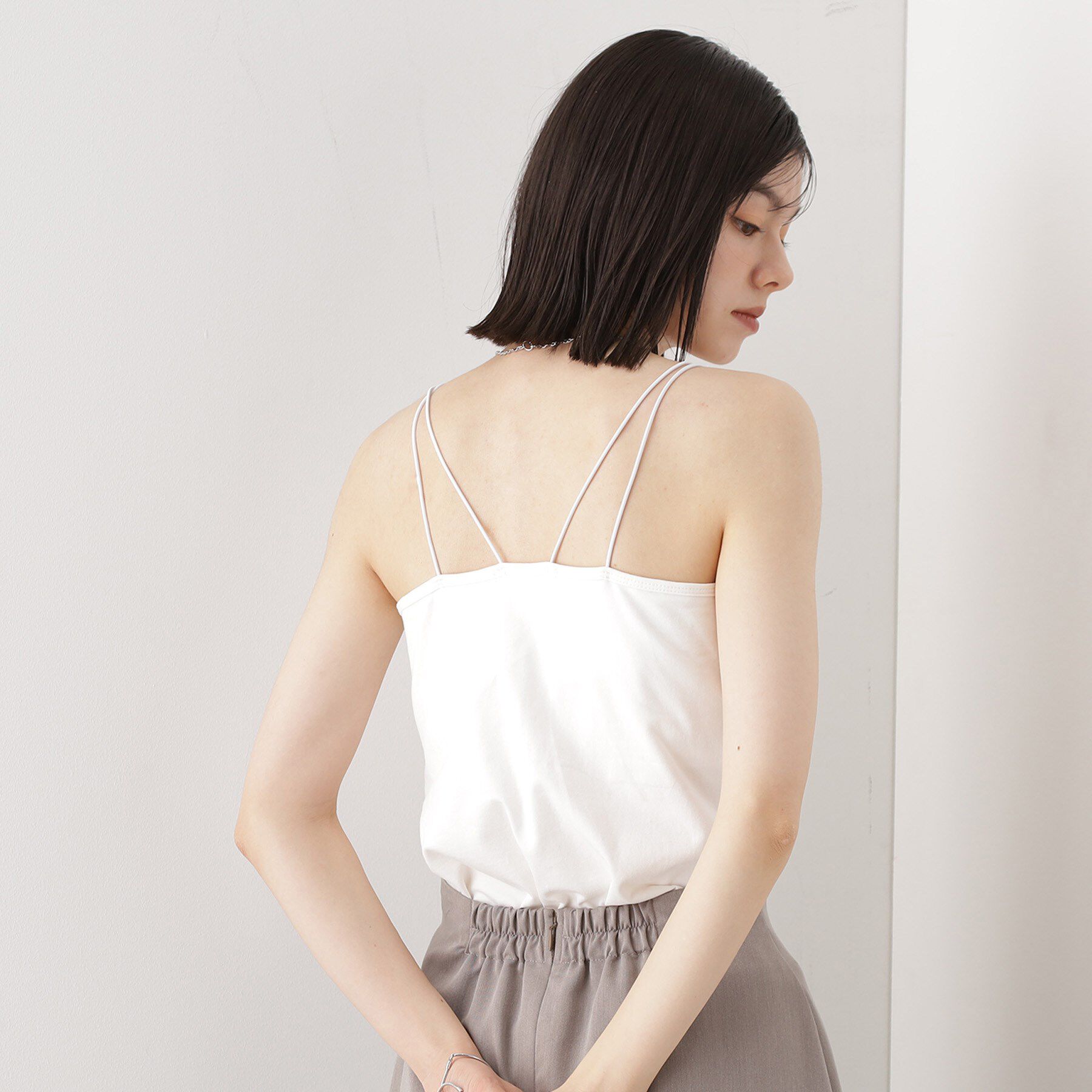 THE SHOP TK「カップ付きキャミ【洗える】」|キャミソール|