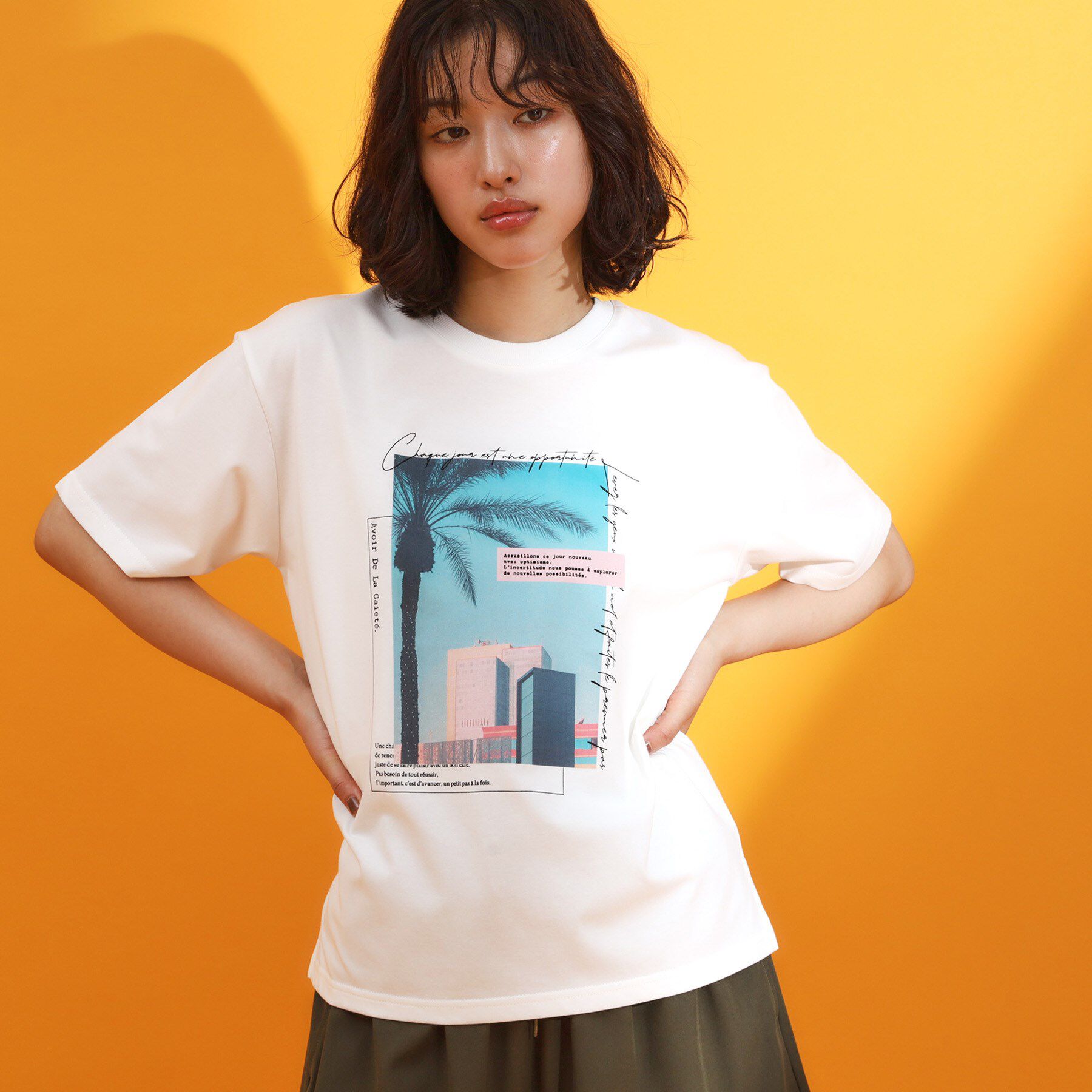 THE SHOP TK「フォトアソートTシャツ【接触冷感/UV/毛玉になりにくい/洗濯機OK】」|Tシャツ・カットソー|