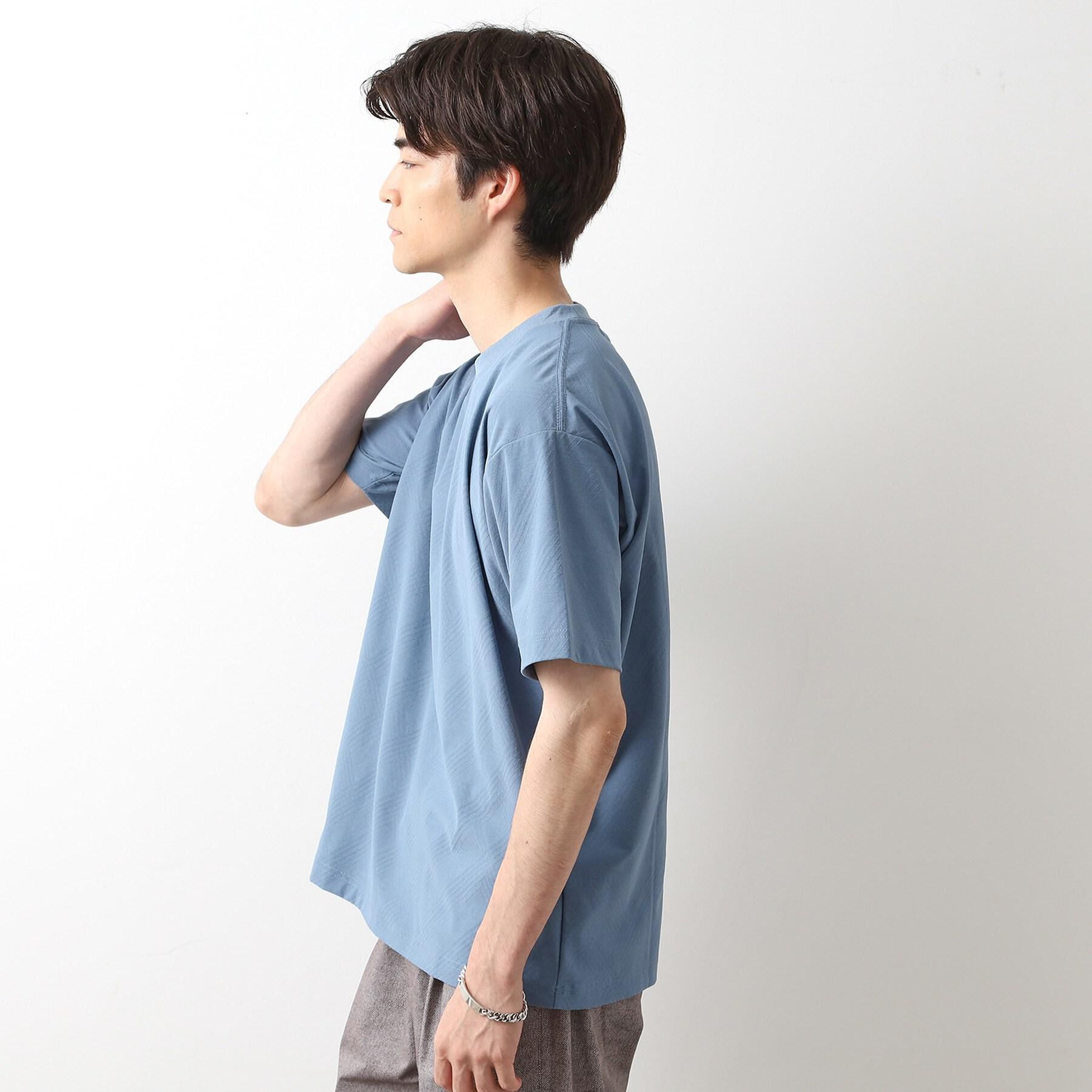 THE SHOP TK「パーフェクテックリンクス半袖Tシャツ 【接触冷感／吸水速乾／UVカット／洗濯機OK】」|Tシャツ・カットソー|