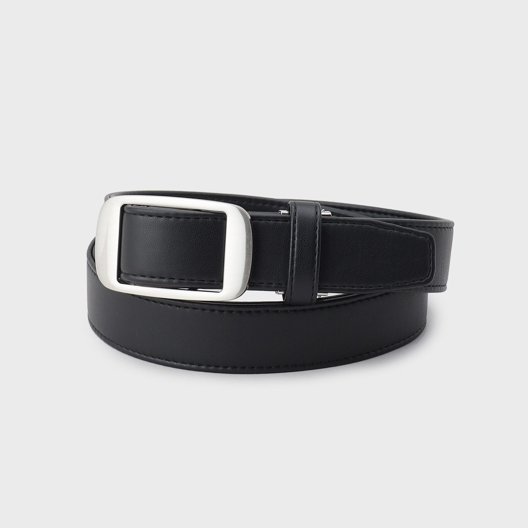 THE SHOP TK「ホールレスストレッチベルト」|ベルト|ブラック(019)