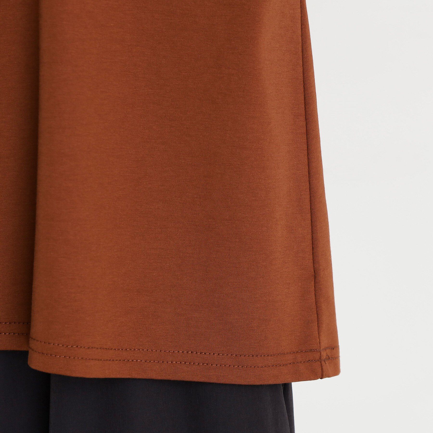 THE SHOP TK「合皮パイピングフレンチTシャツ【洗える】」|Tシャツ・カットソー|