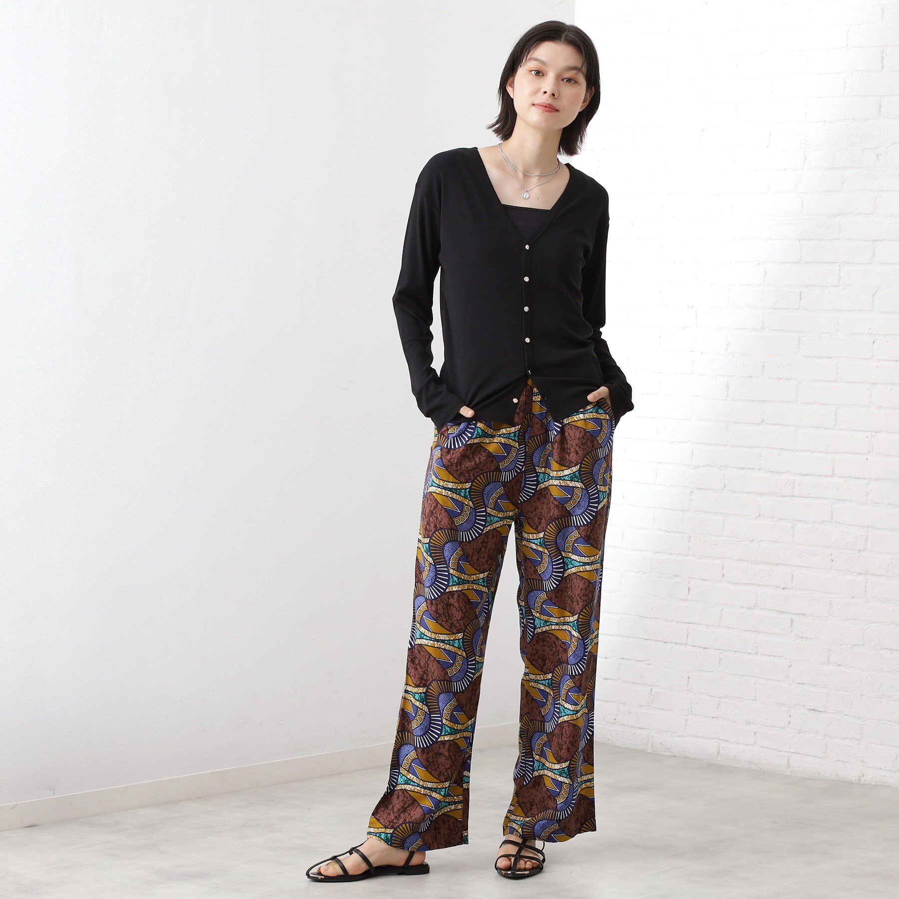 THE SHOP TK「シアーフライスVカーデ」|カーディガン|