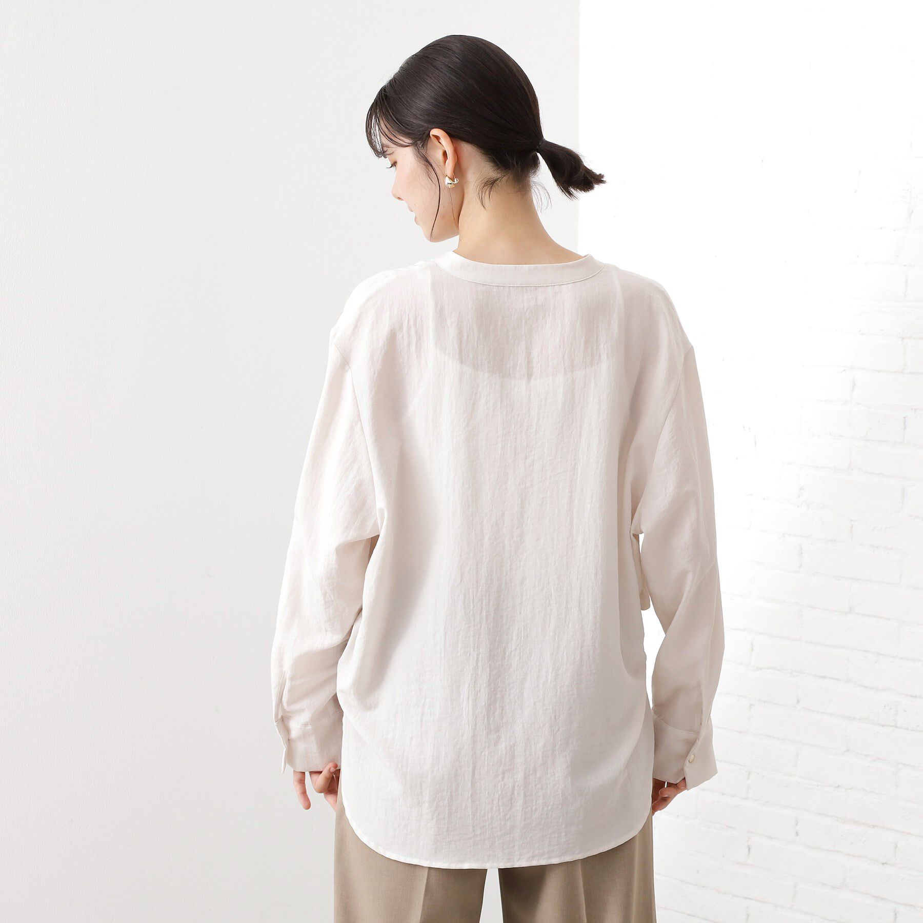 THE SHOP TK「【通勤にもデイリーにも】ダブルポケットスキッパーシャツ/洗濯機OK」|シャツ・ブラウス|