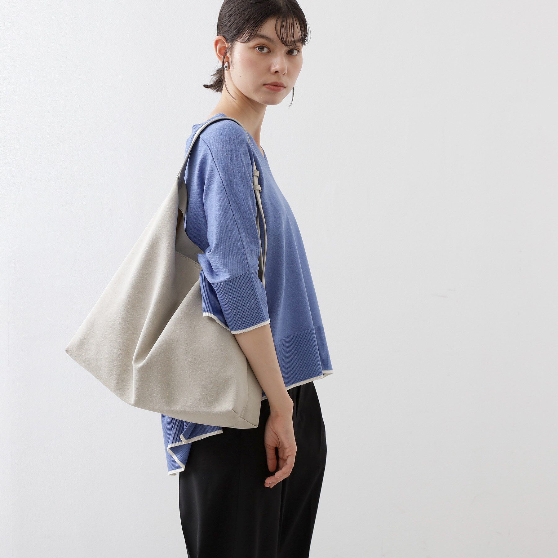 THE SHOP TK「トライアングルトートバッグ」|トートバッグ|グレージュ(050)