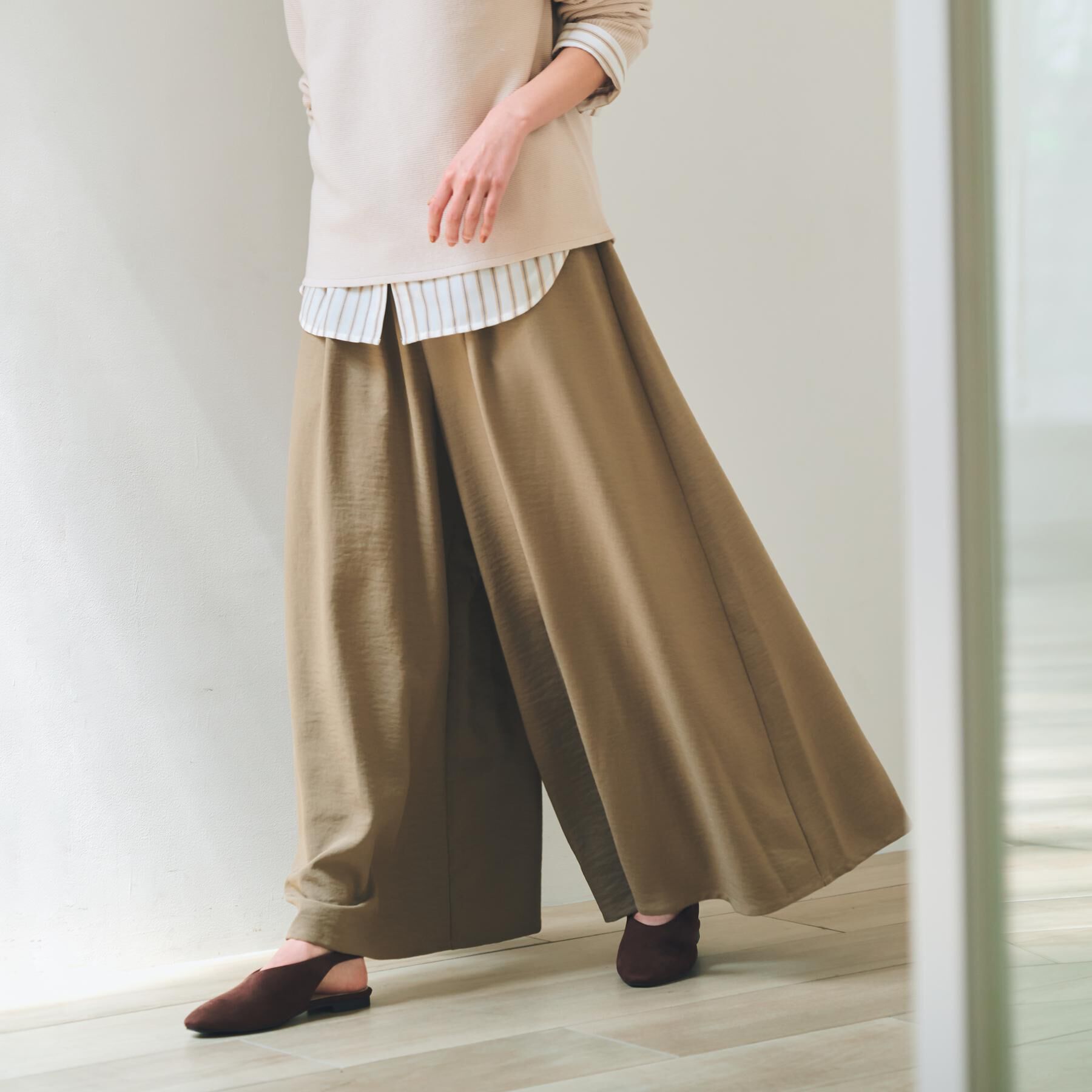 THE SHOP TK「ワイドイージーパンツ【洗える】」|その他|