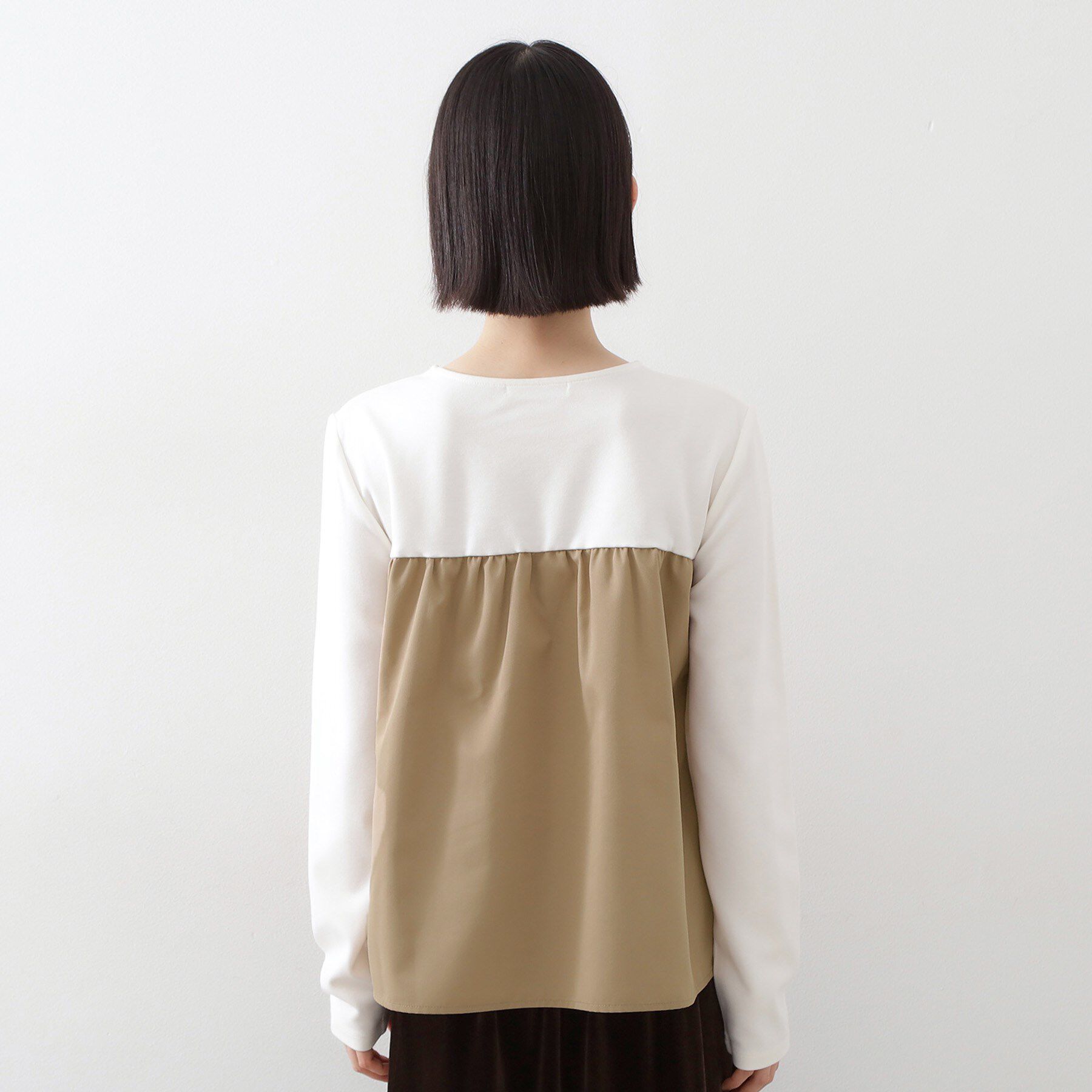 THE SHOP TK「布帛切替カットソー」|Tシャツ・カットソー|