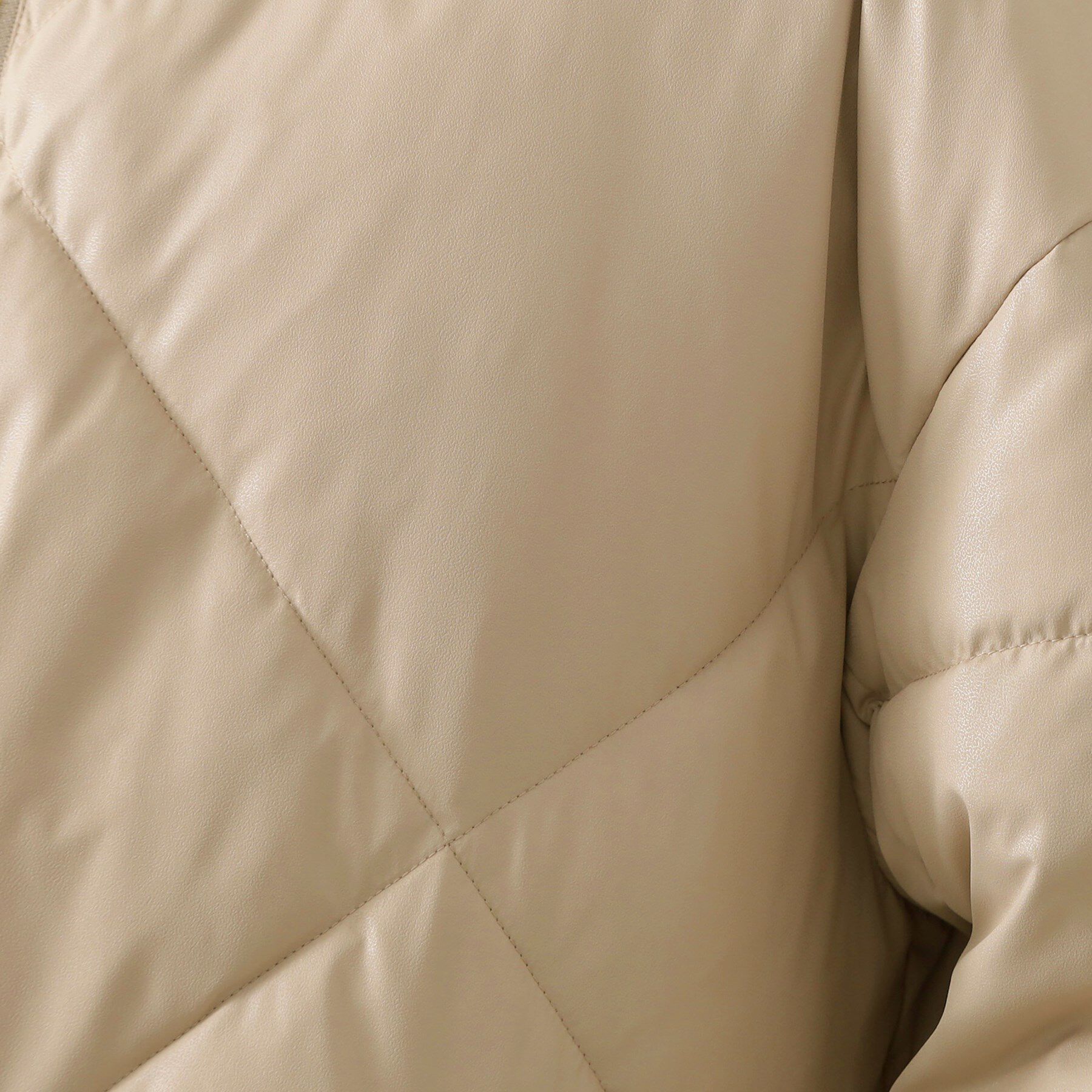 THE SHOP TK「きれいめにもカジュアルにも ノーカラーキルトジャケット」|ダウン|