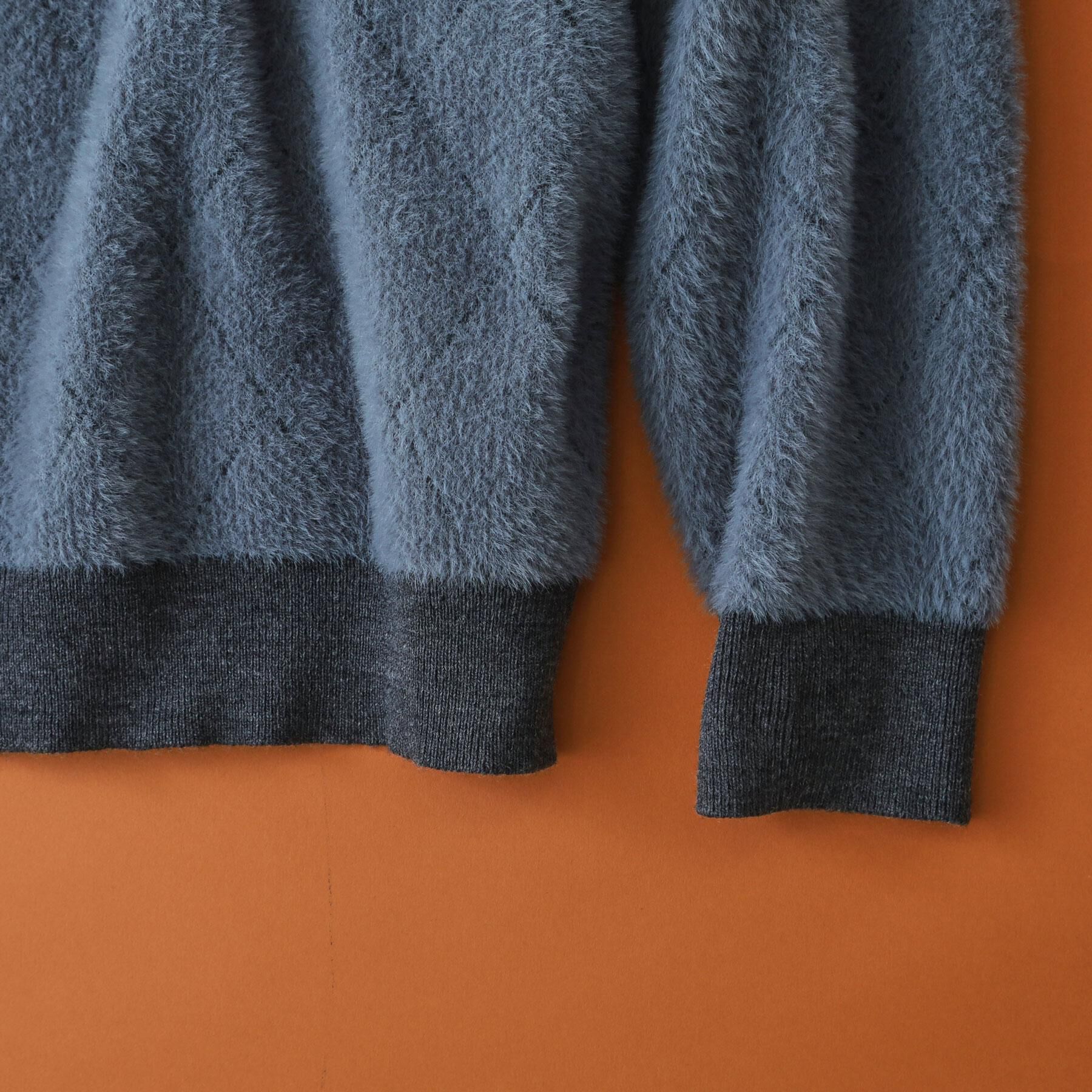 THE SHOP TK「【ふんわり心地いい肌触り】　ダイヤ柄シャギーニット」|ニット・セーター|