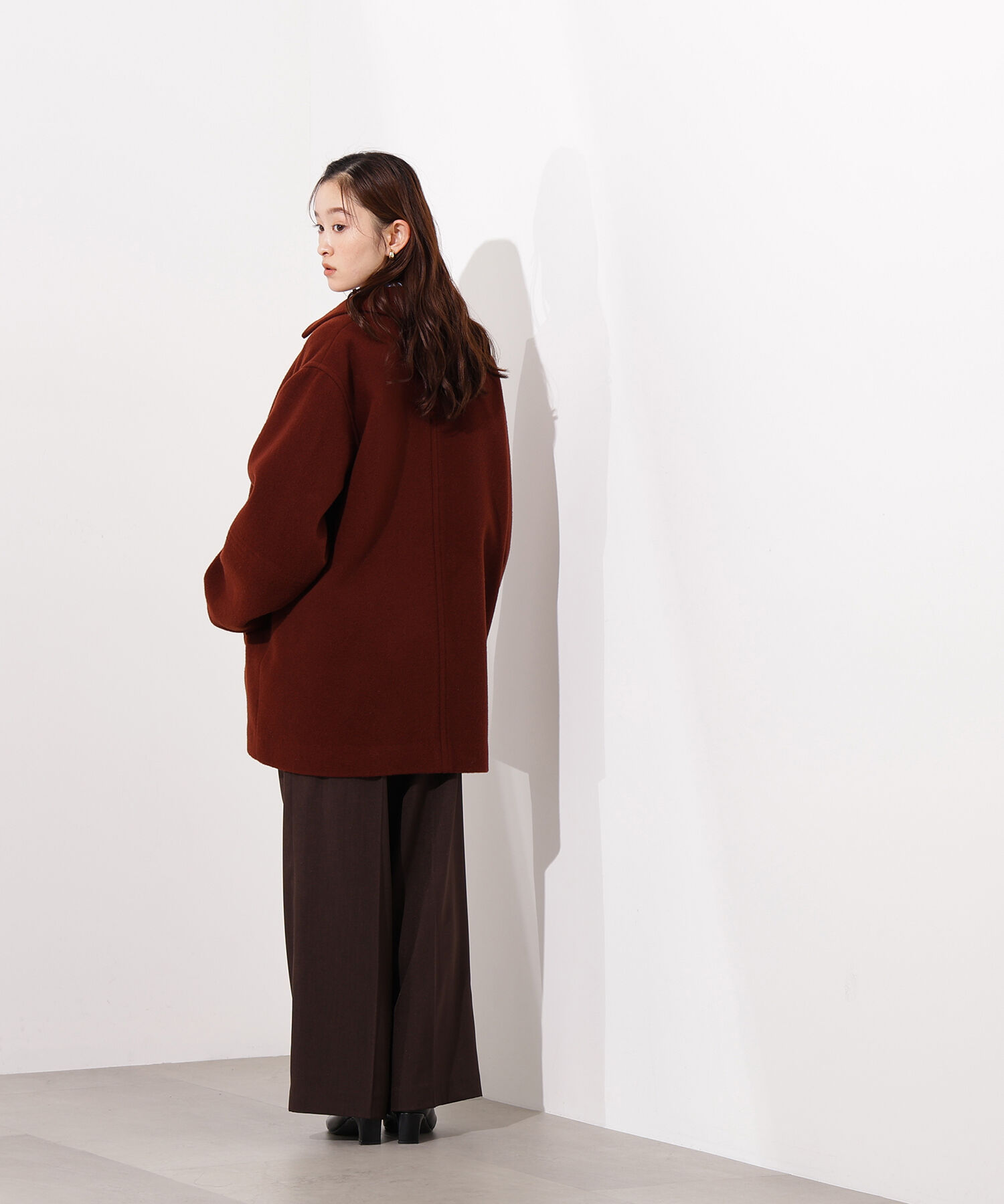  「ステンカラーミディコート」|ブルゾン・スタジャン|