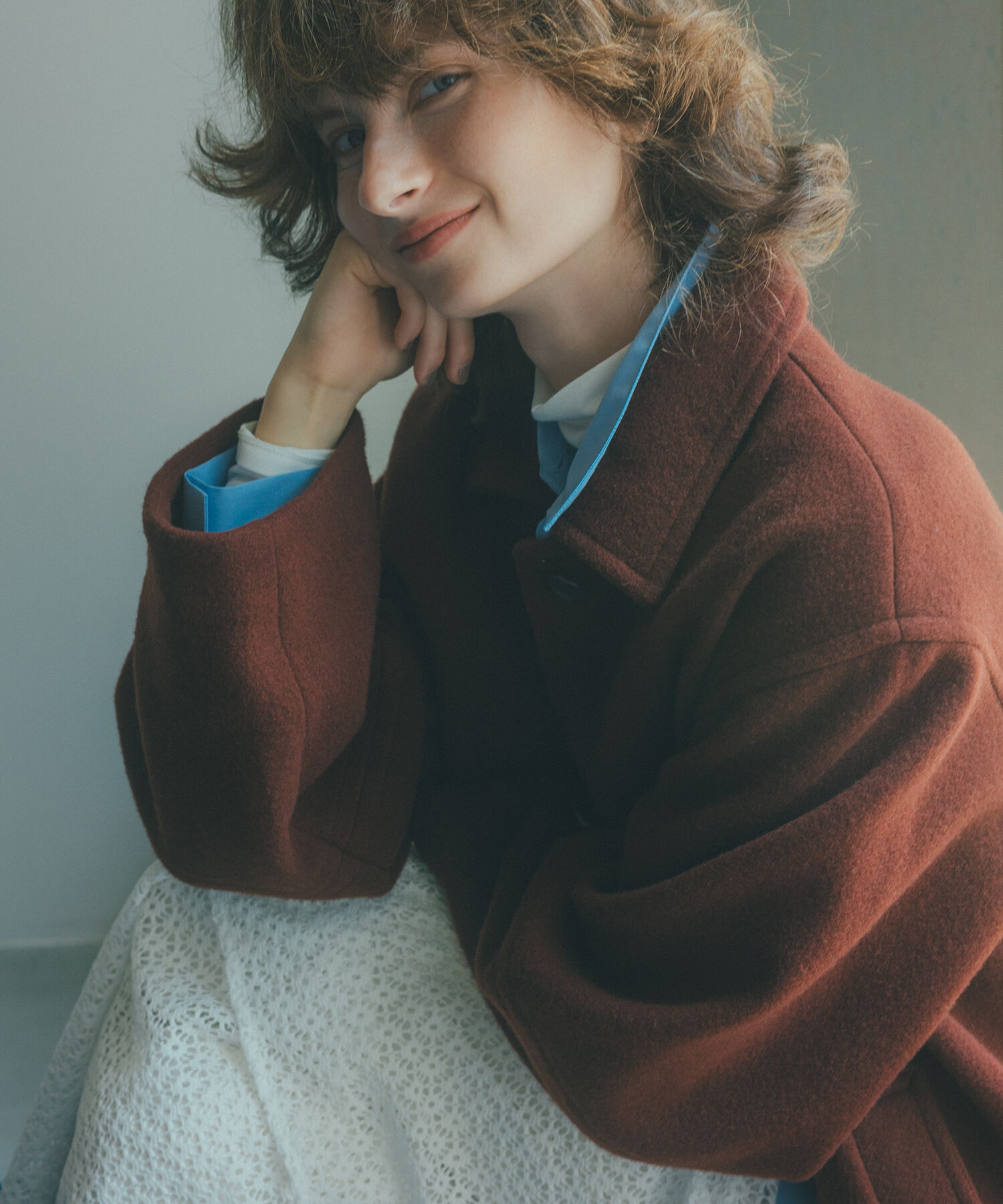  「ステンカラーミディコート」|ブルゾン・スタジャン|