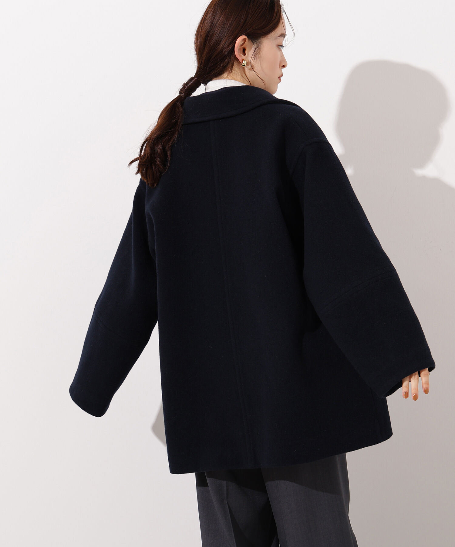  「ステンカラーミディコート」|ブルゾン・スタジャン|