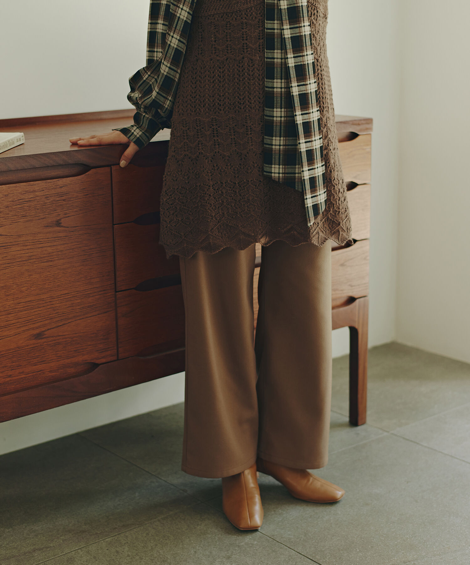  「ベーシックツイルワイドパンツ」|その他|