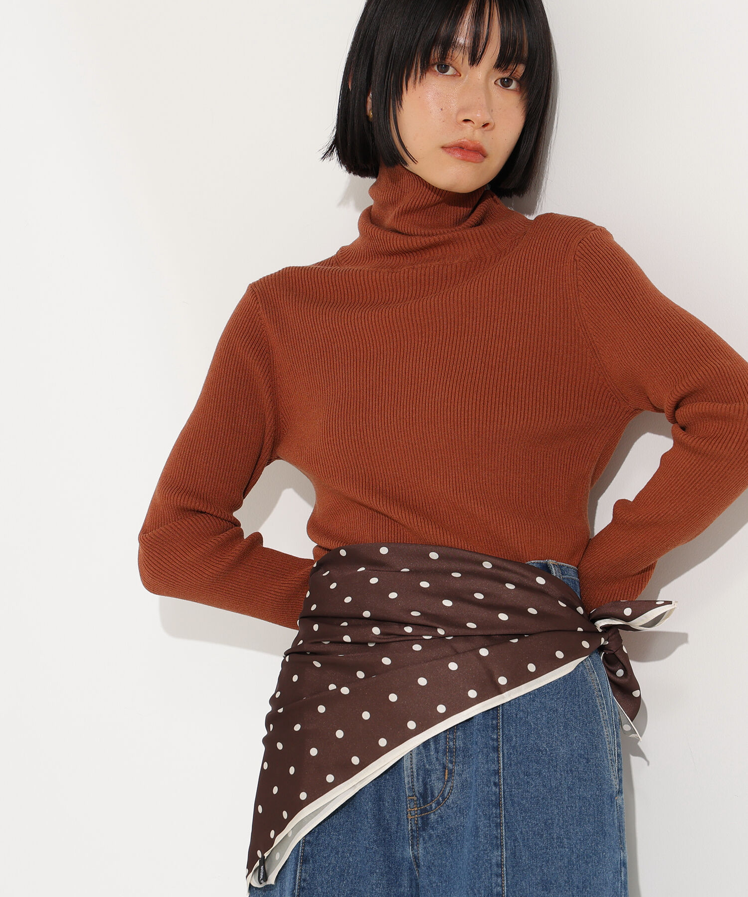  「ベーシックタートルネックニット」|ニット・セーター|