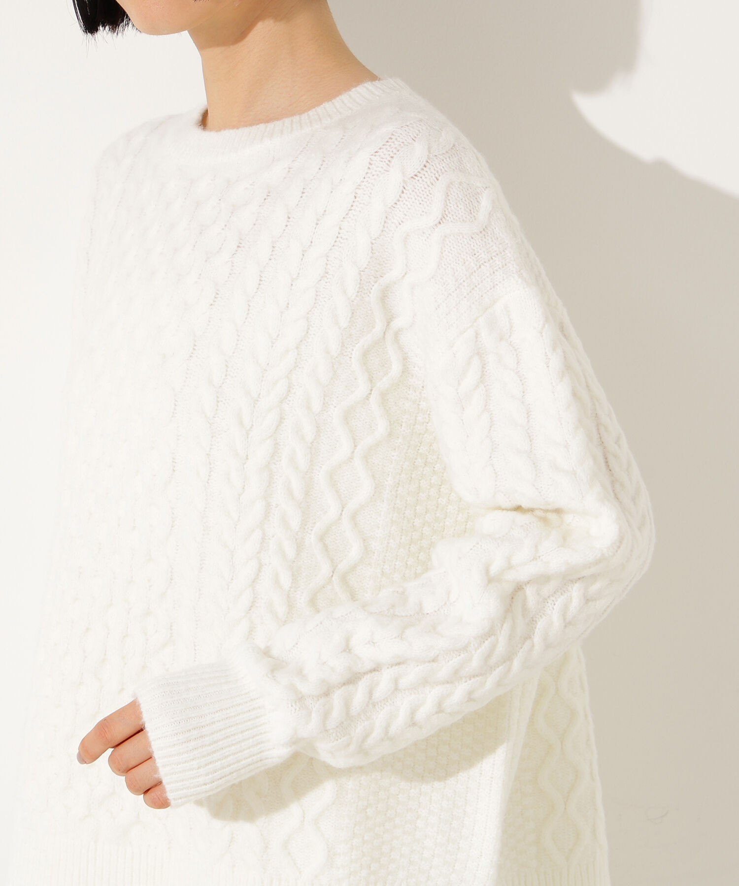  「ベーシックケーブルニット」|ニット・セーター|