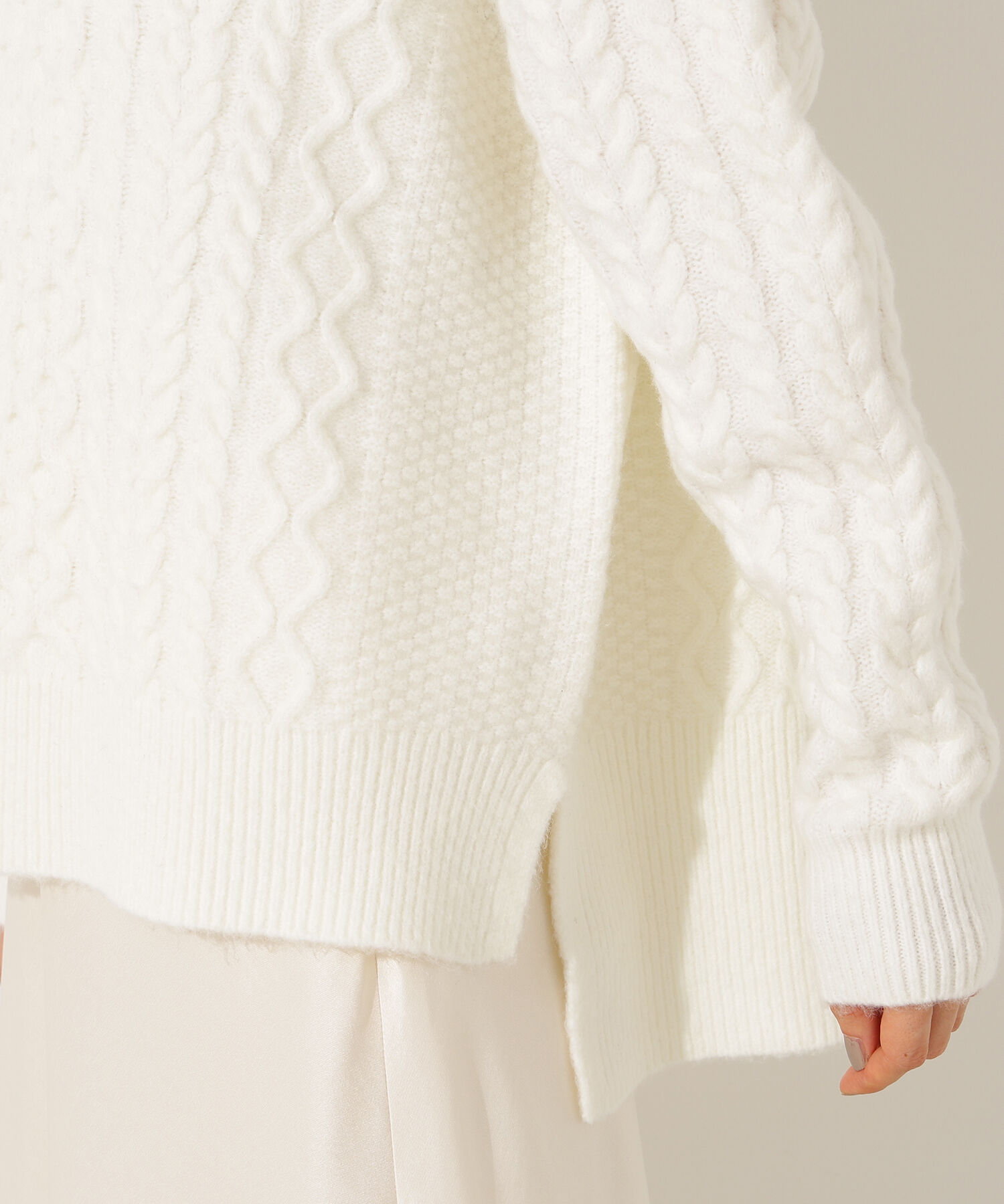  「ベーシックケーブルニット」|ニット・セーター|