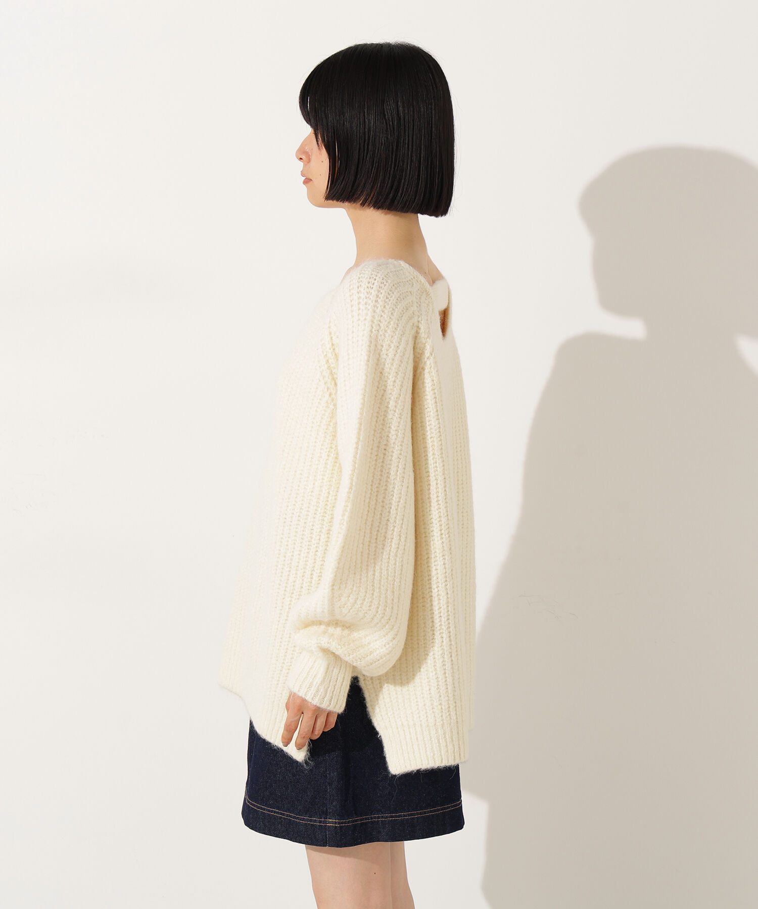  「バックシャンボクシーニット」|ニット・セーター|