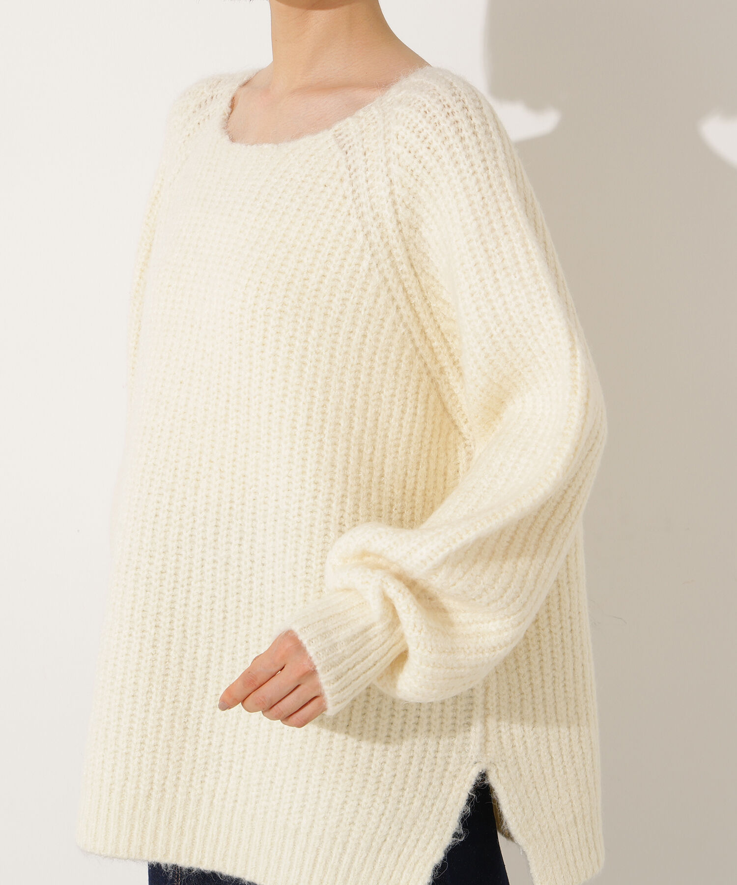  「バックシャンボクシーニット」|ニット・セーター|