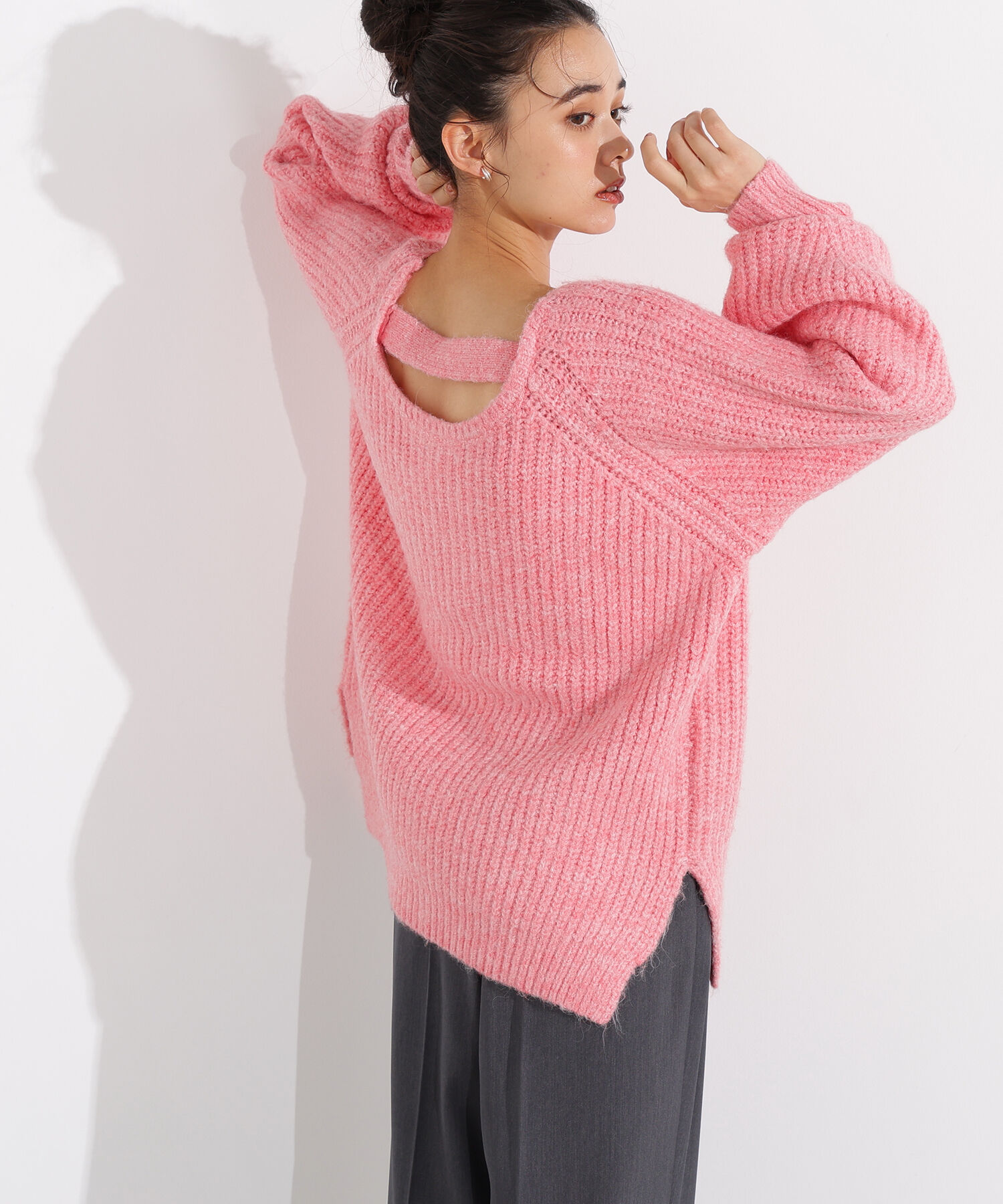  「バックシャンボクシーニット」|ニット・セーター|