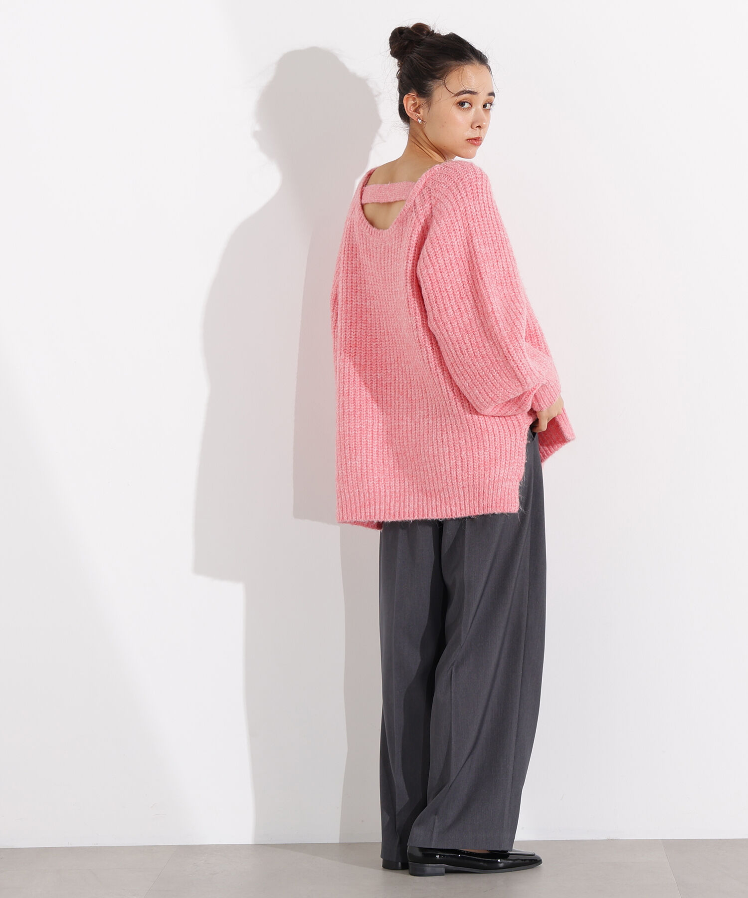  「バックシャンボクシーニット」|ニット・セーター|