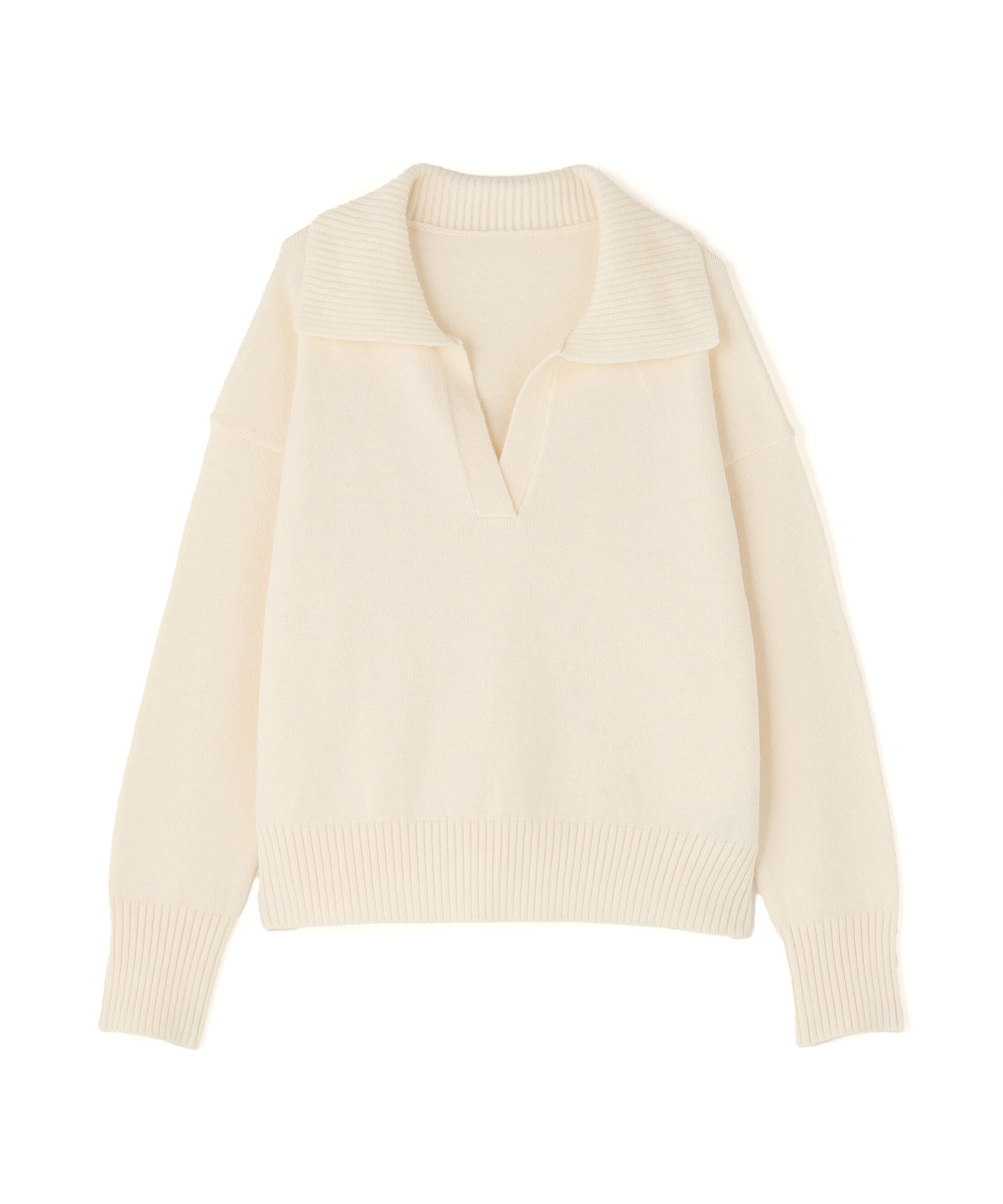  「開襟ボクシーニット」|ニット・セーター|