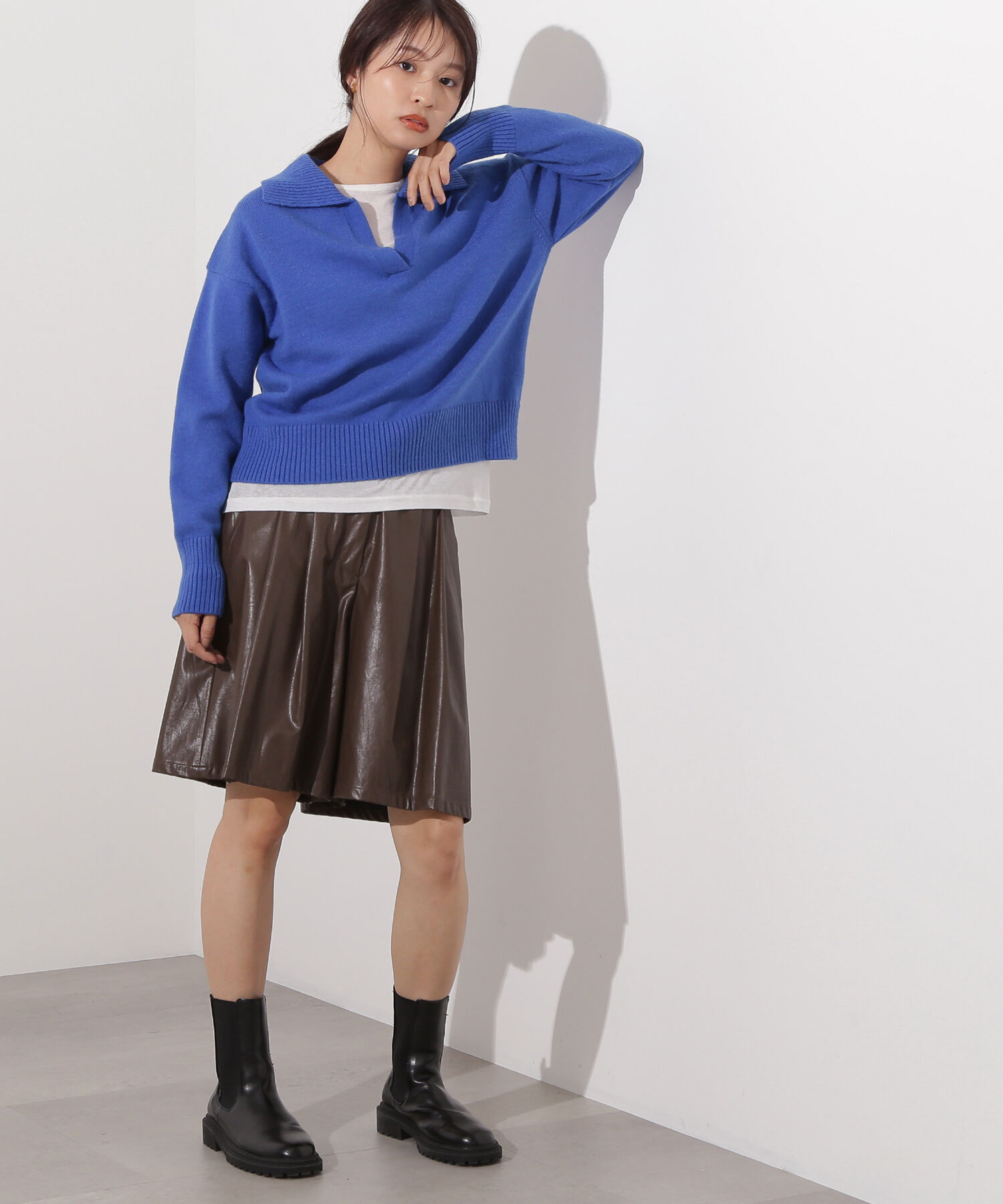  「開襟ボクシーニット」|ニット・セーター|