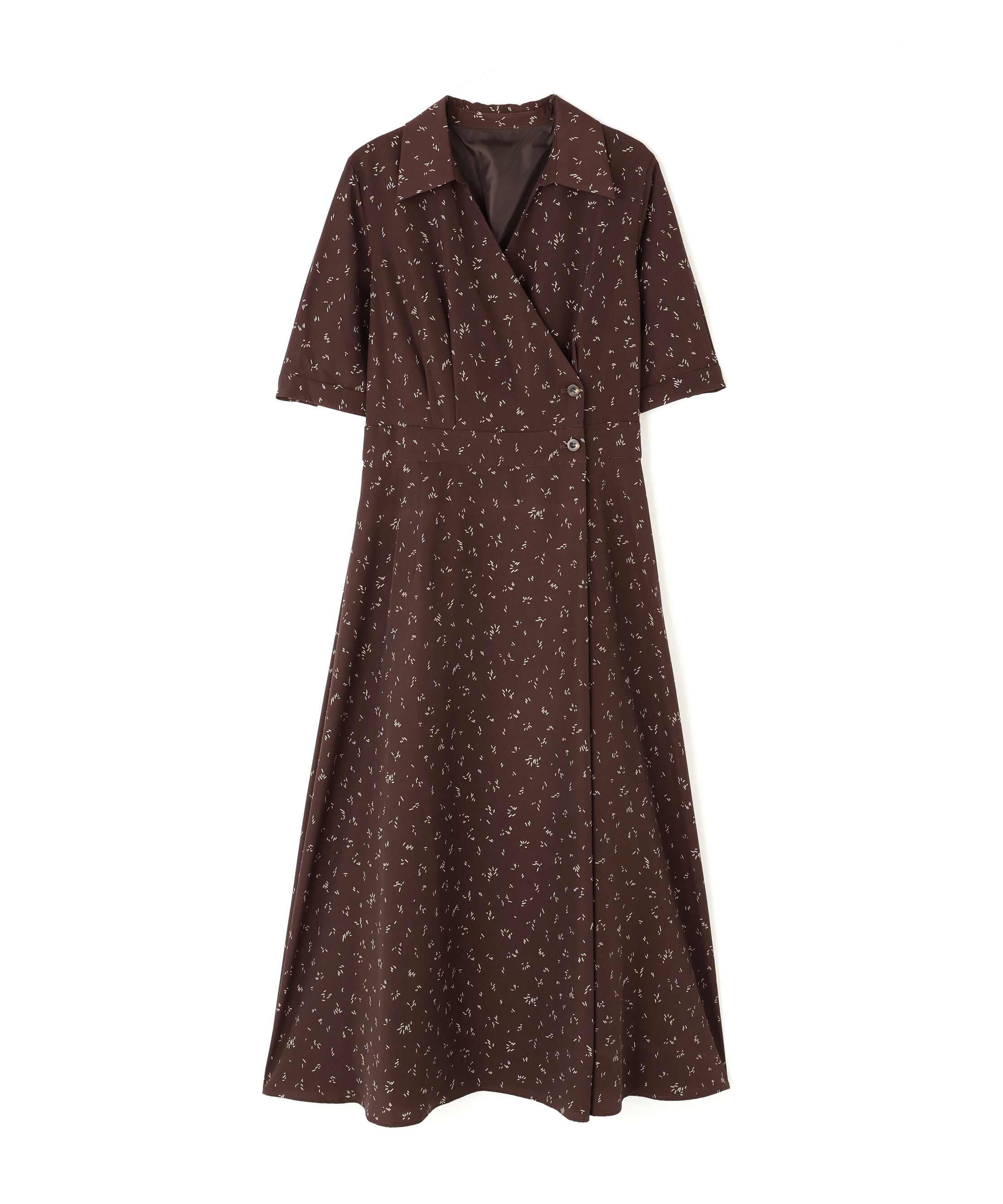  「スキッパープリントワンピース」|ワンピース|