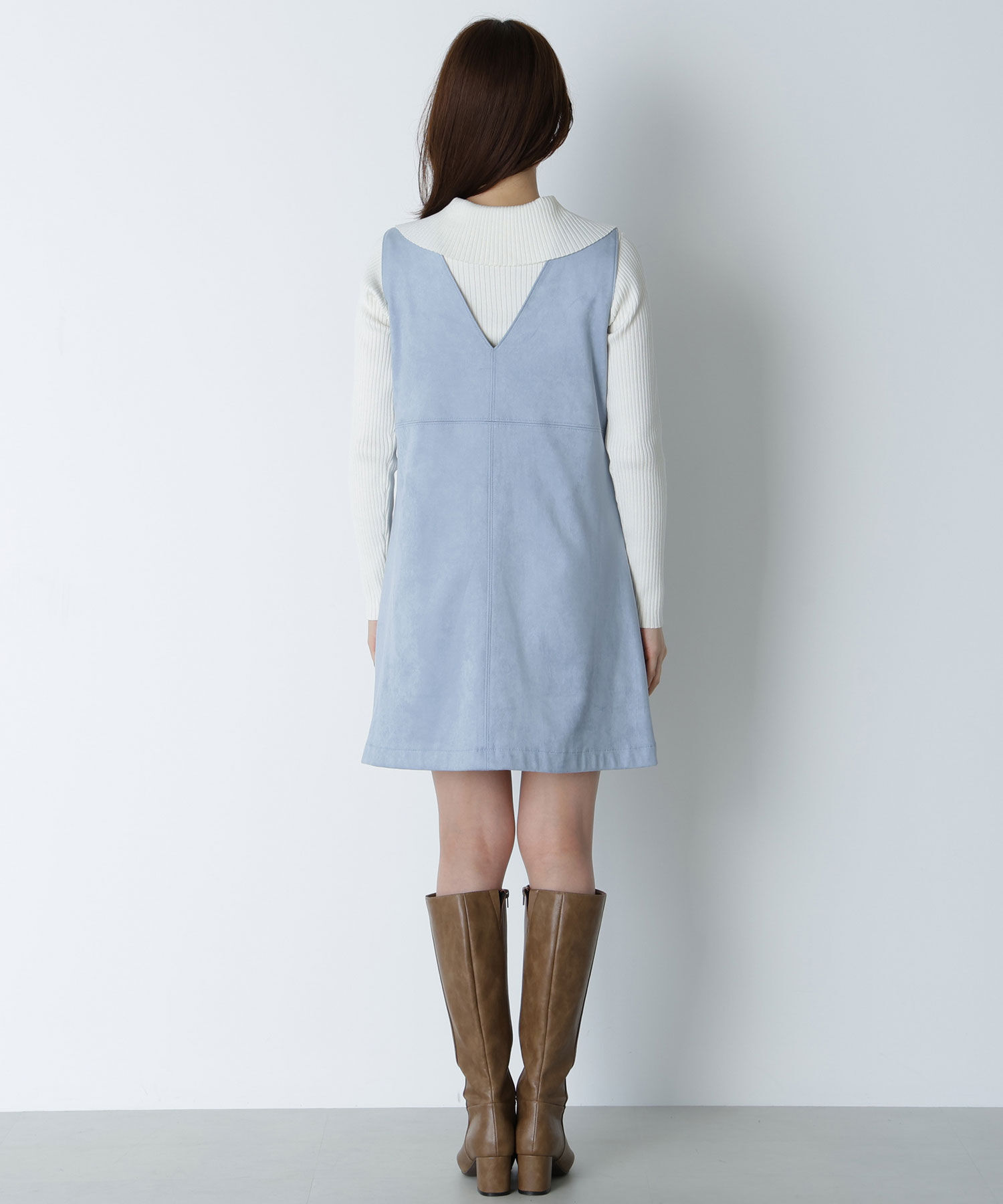  「フェイクスウェードミニジャンスカ」|ワンピース|