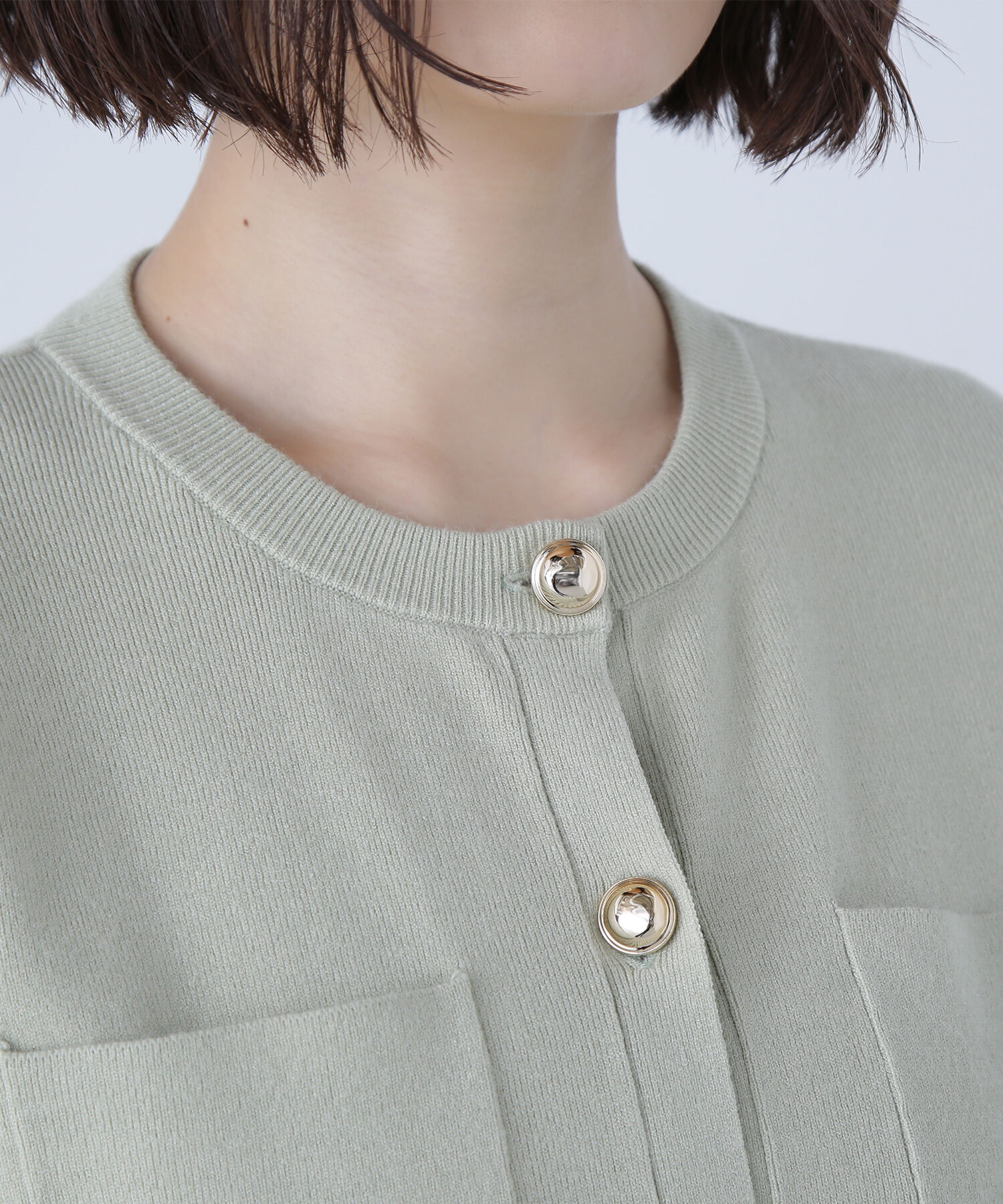  「2wayカラーニットジャケット」|ニット・セーター|