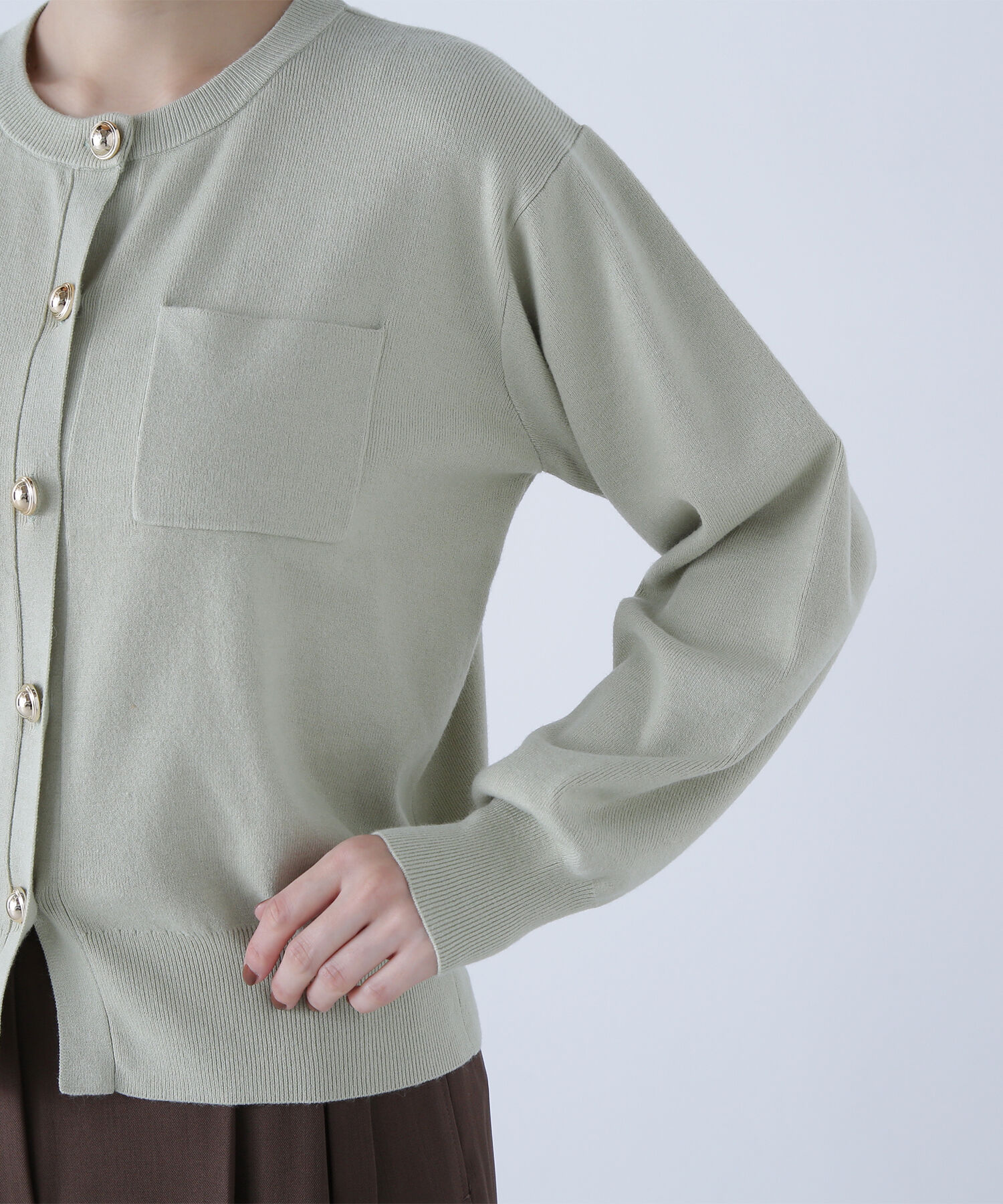  「2wayカラーニットジャケット」|ニット・セーター|