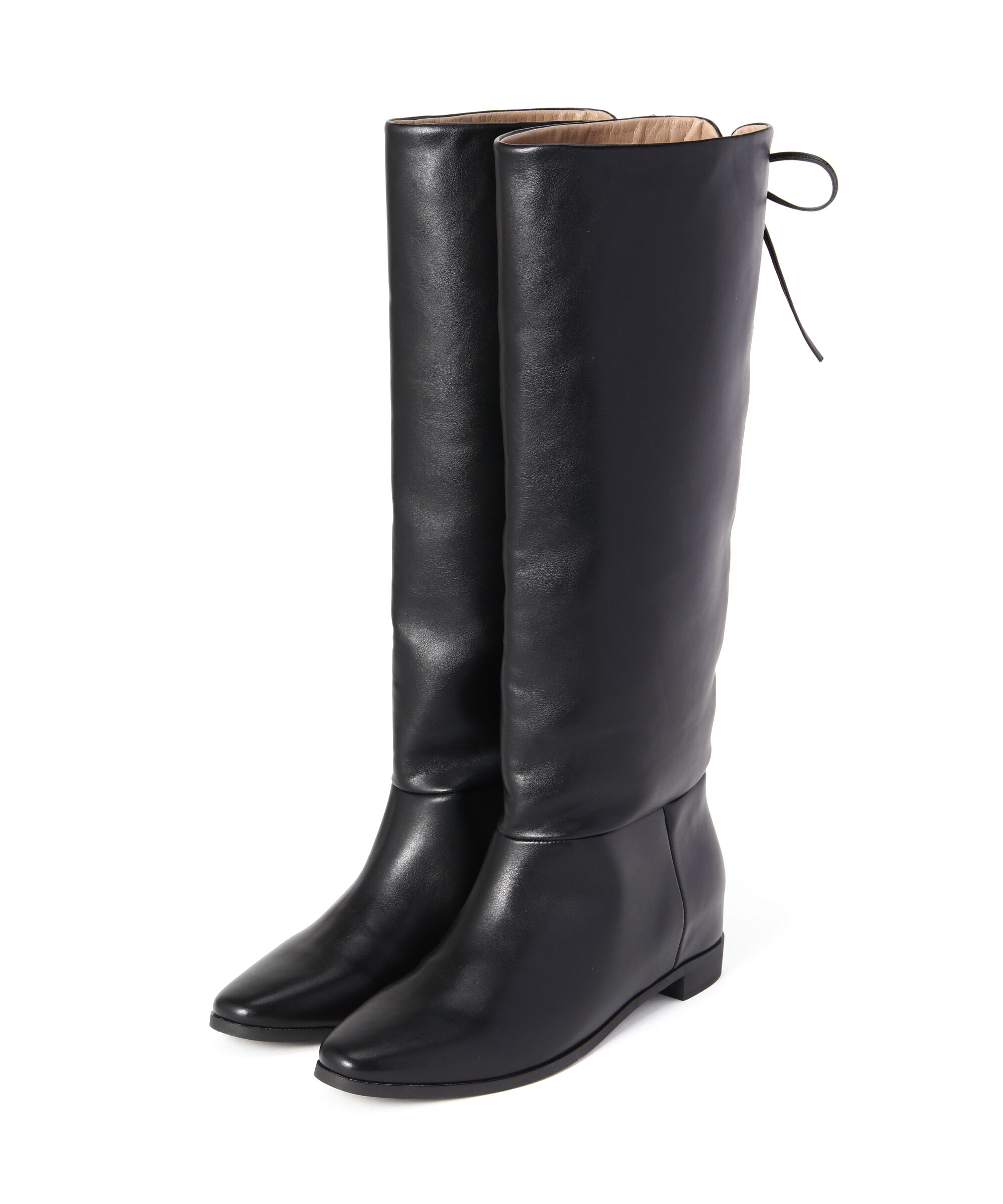  「バックレースアップインヒールブーツ」|その他|