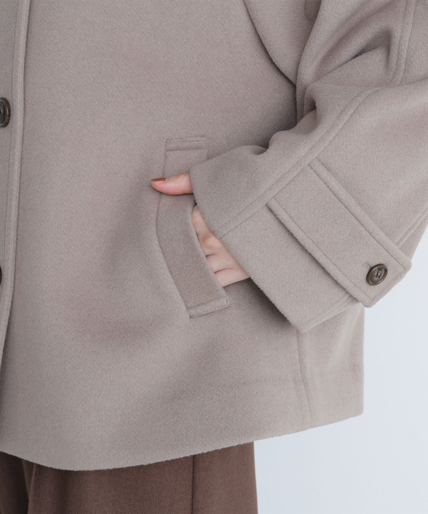  「ステンカラーハーフコート」|ブルゾン・スタジャン|