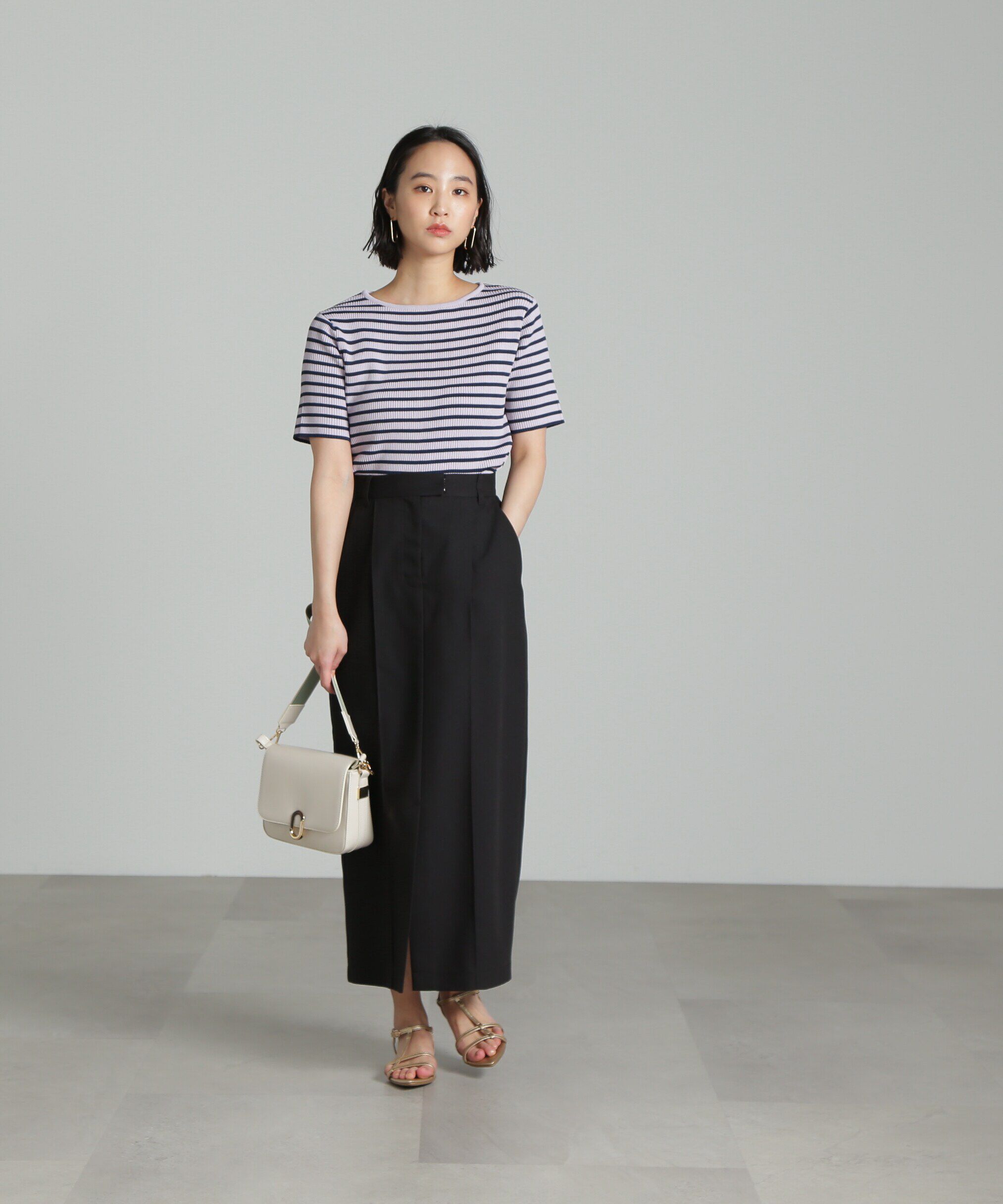  「[低身長サイズ/Sシリーズ]ピンタックナロースカート」|スカート|