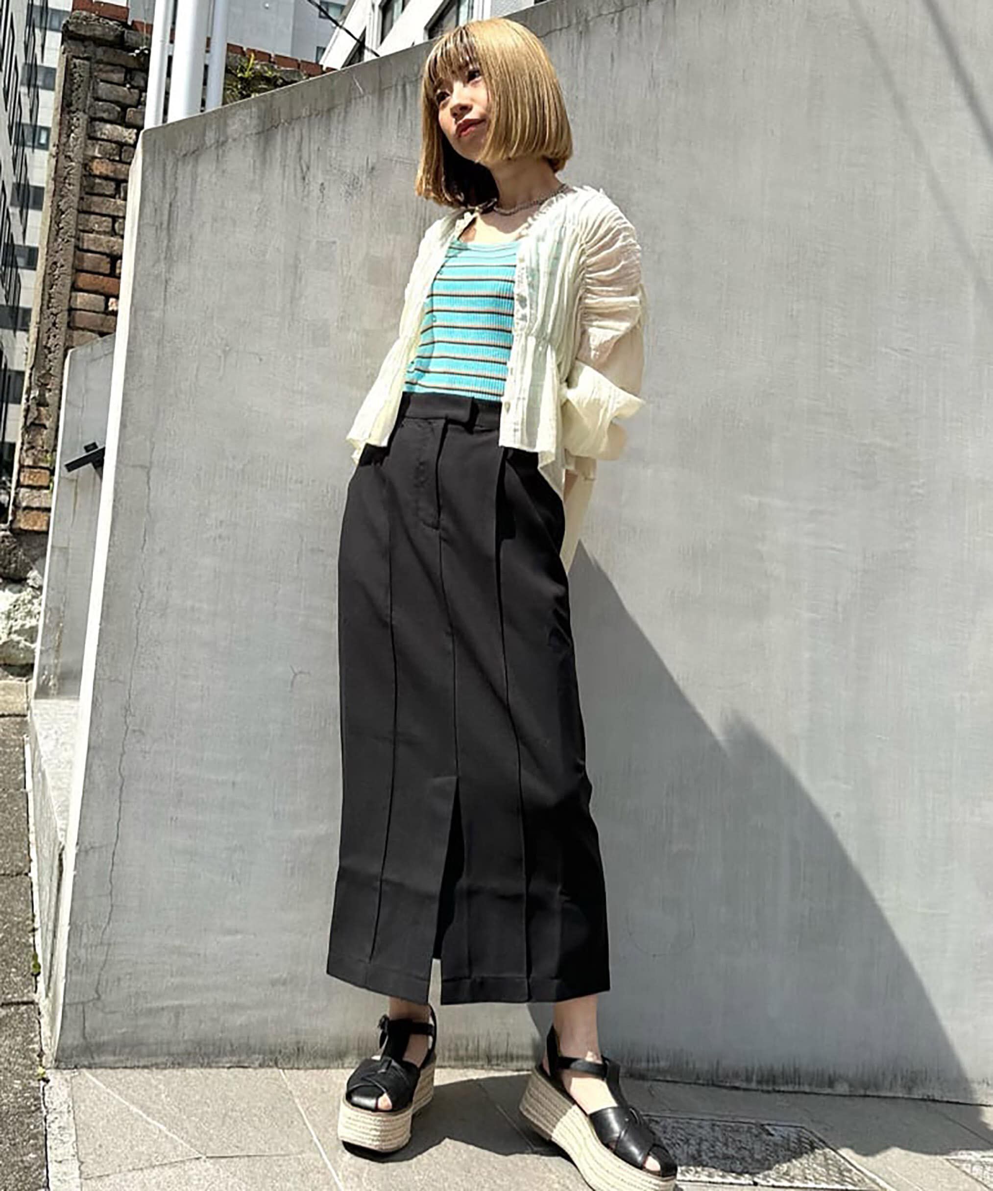  「[低身長サイズ/Sシリーズ]ピンタックナロースカート」|スカート|