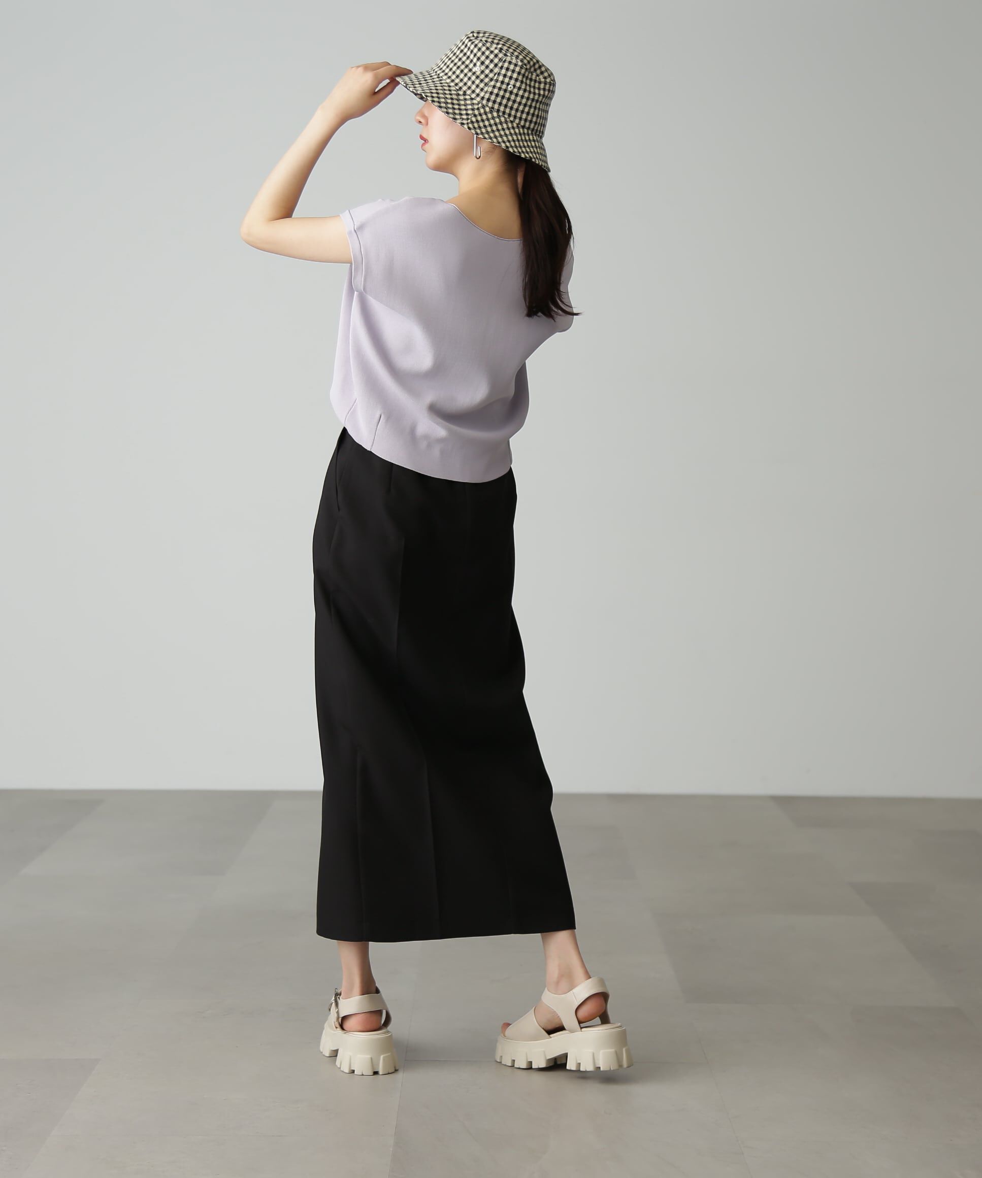  「[低身長サイズ/Sシリーズ]ピンタックナロースカート」|スカート|