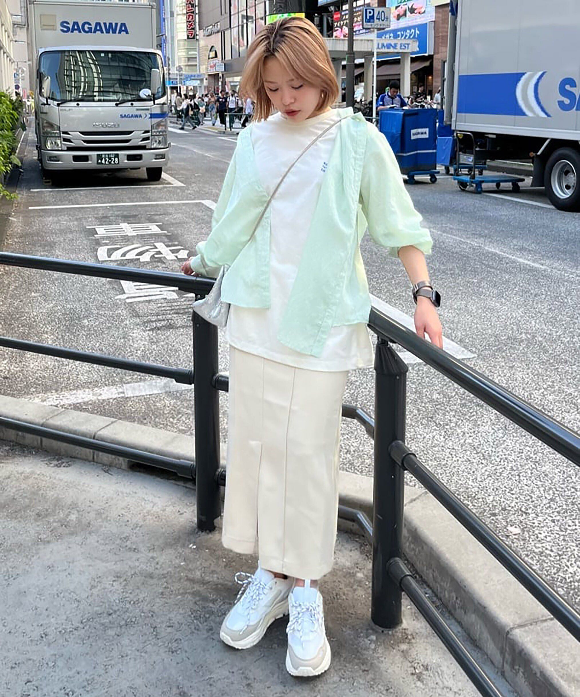  「[低身長サイズ/Sシリーズ]ピンタックナロースカート」|スカート|