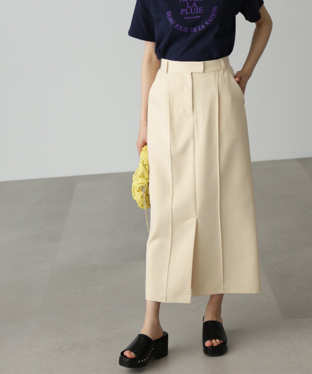  「[低身長サイズ/Sシリーズ]ピンタックナロースカート」|スカート|