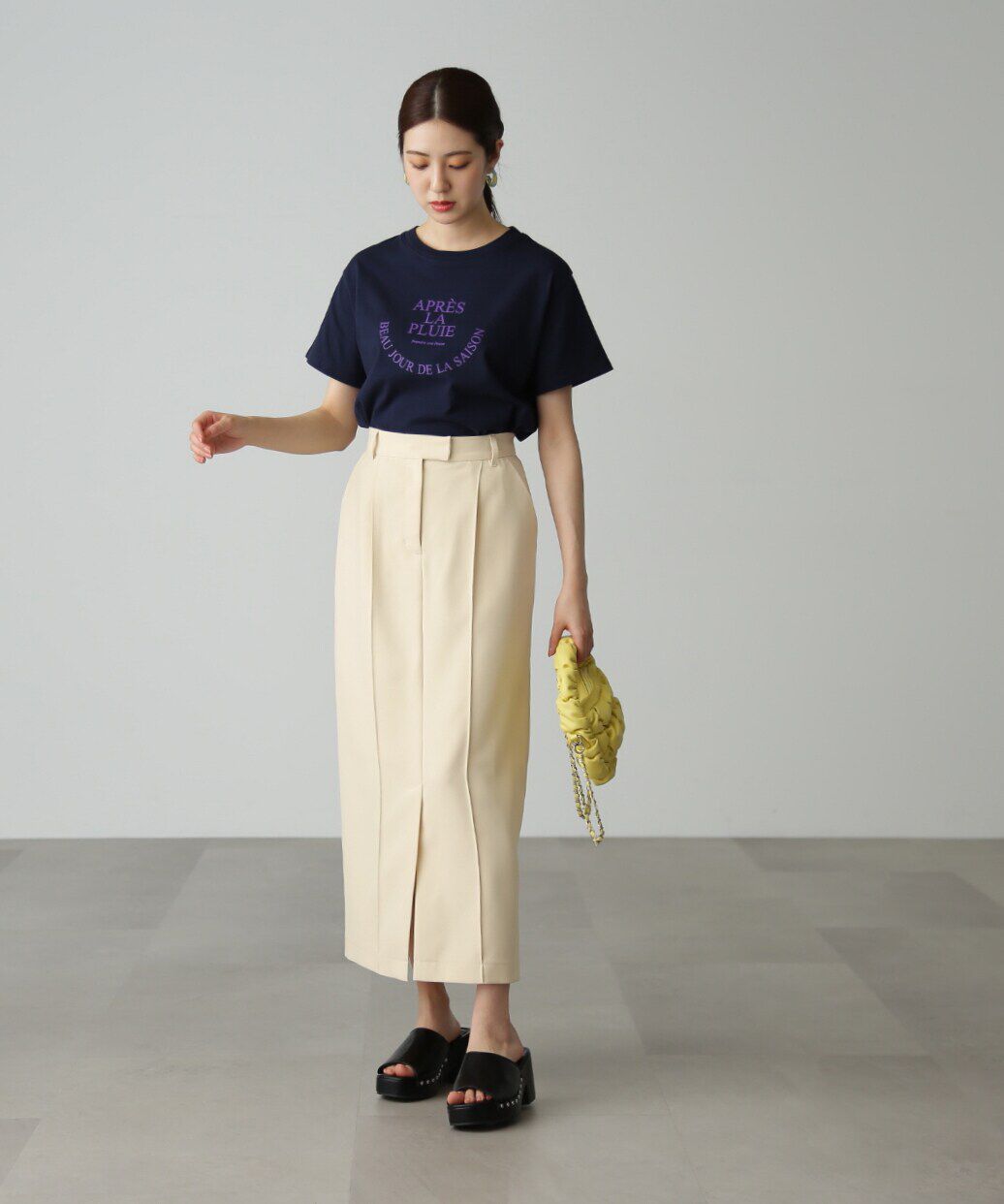  「[低身長サイズ/Sシリーズ]ピンタックナロースカート」|スカート|