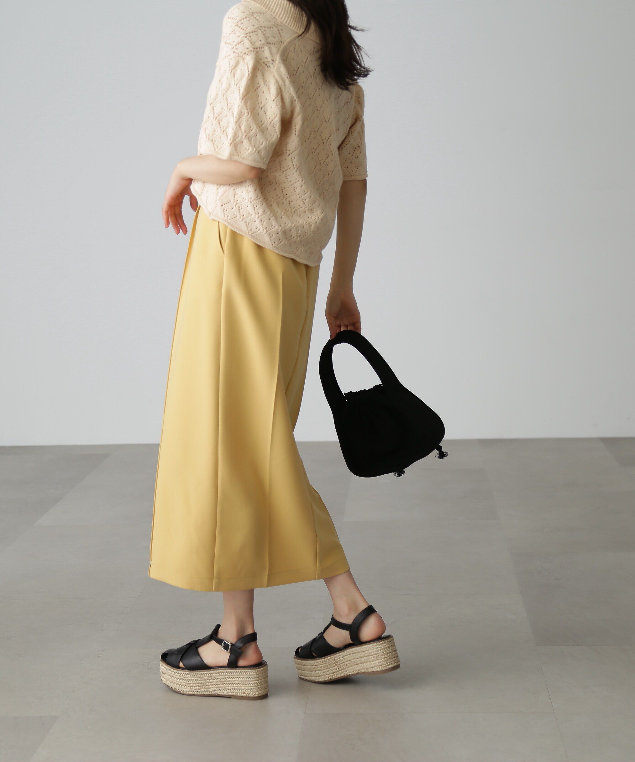  「[低身長サイズ/Sシリーズ]ピンタックナロースカート」|スカート|