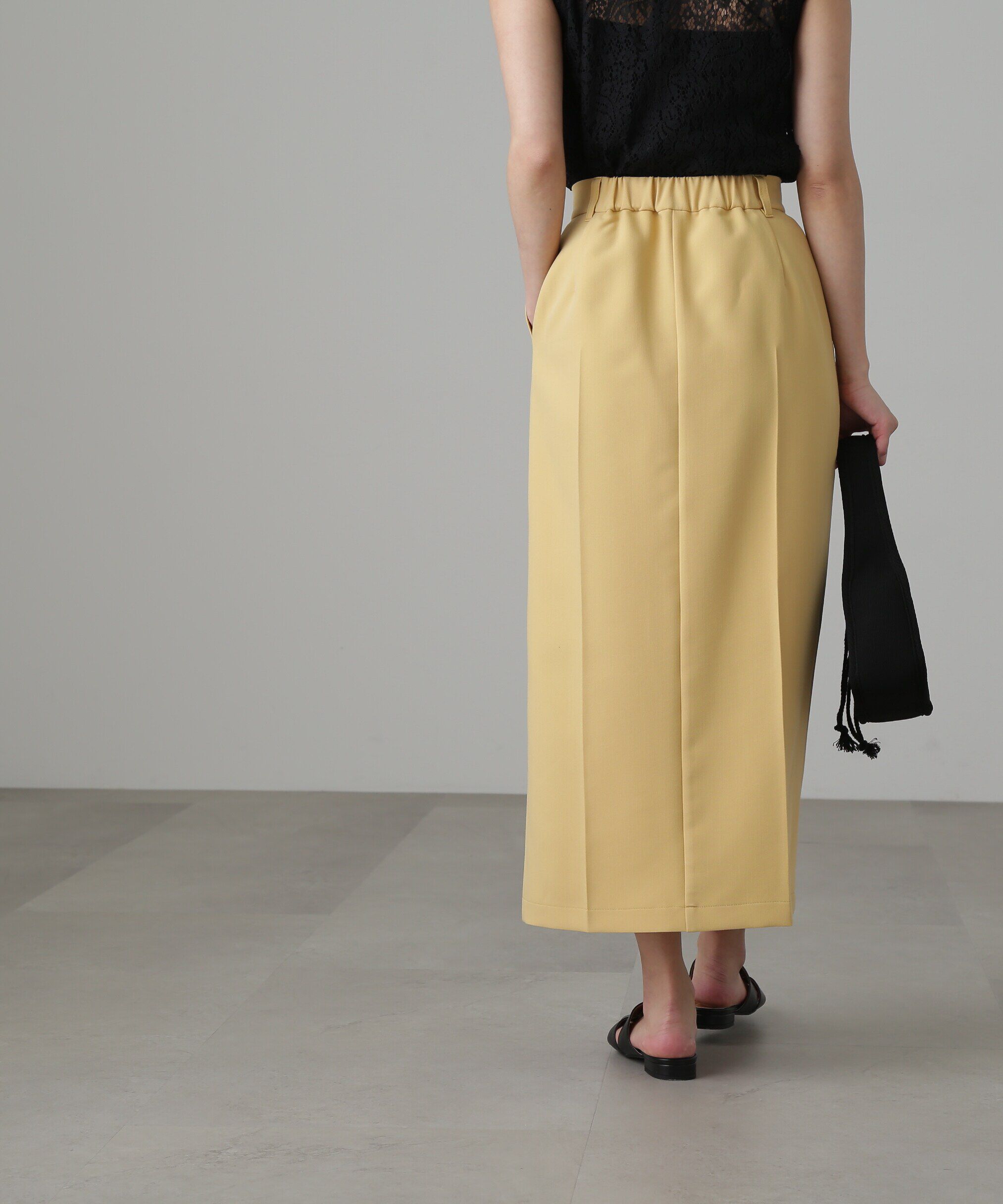  「[低身長サイズ/Sシリーズ]ピンタックナロースカート」|スカート|