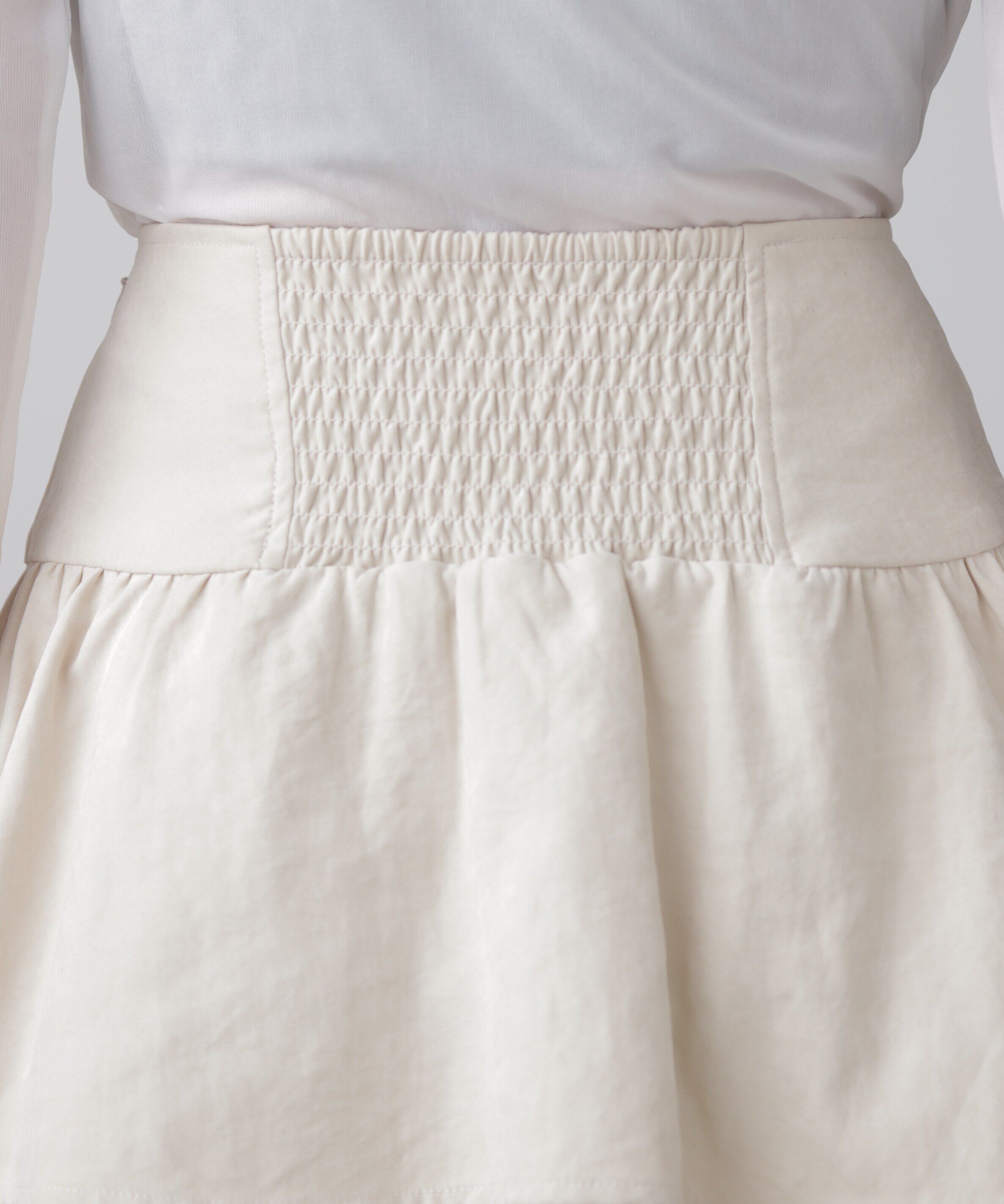  「起毛レースティアードミニスカート」|スカート|