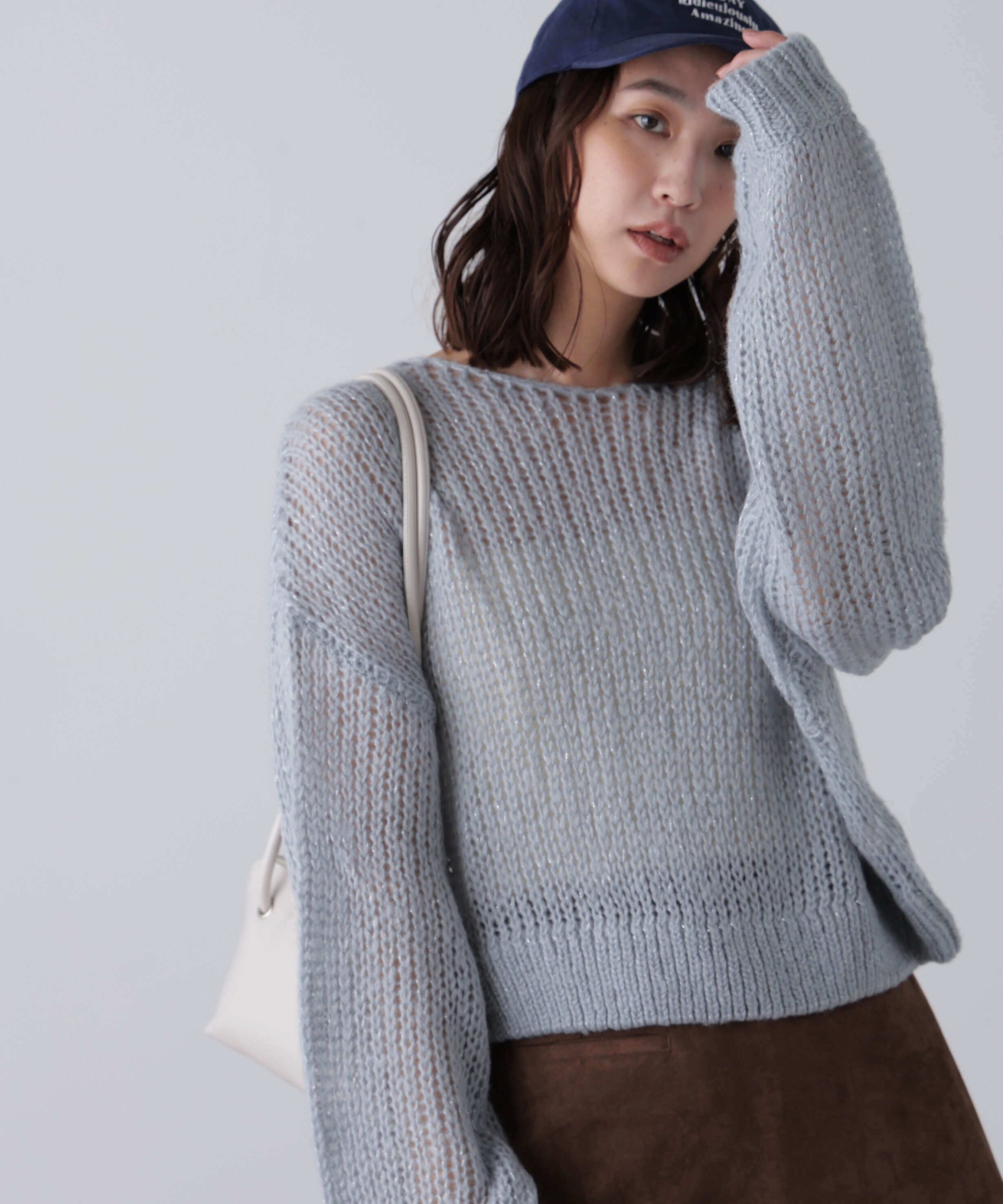  「シアーモヘヤラメニット」|ニット・セーター|