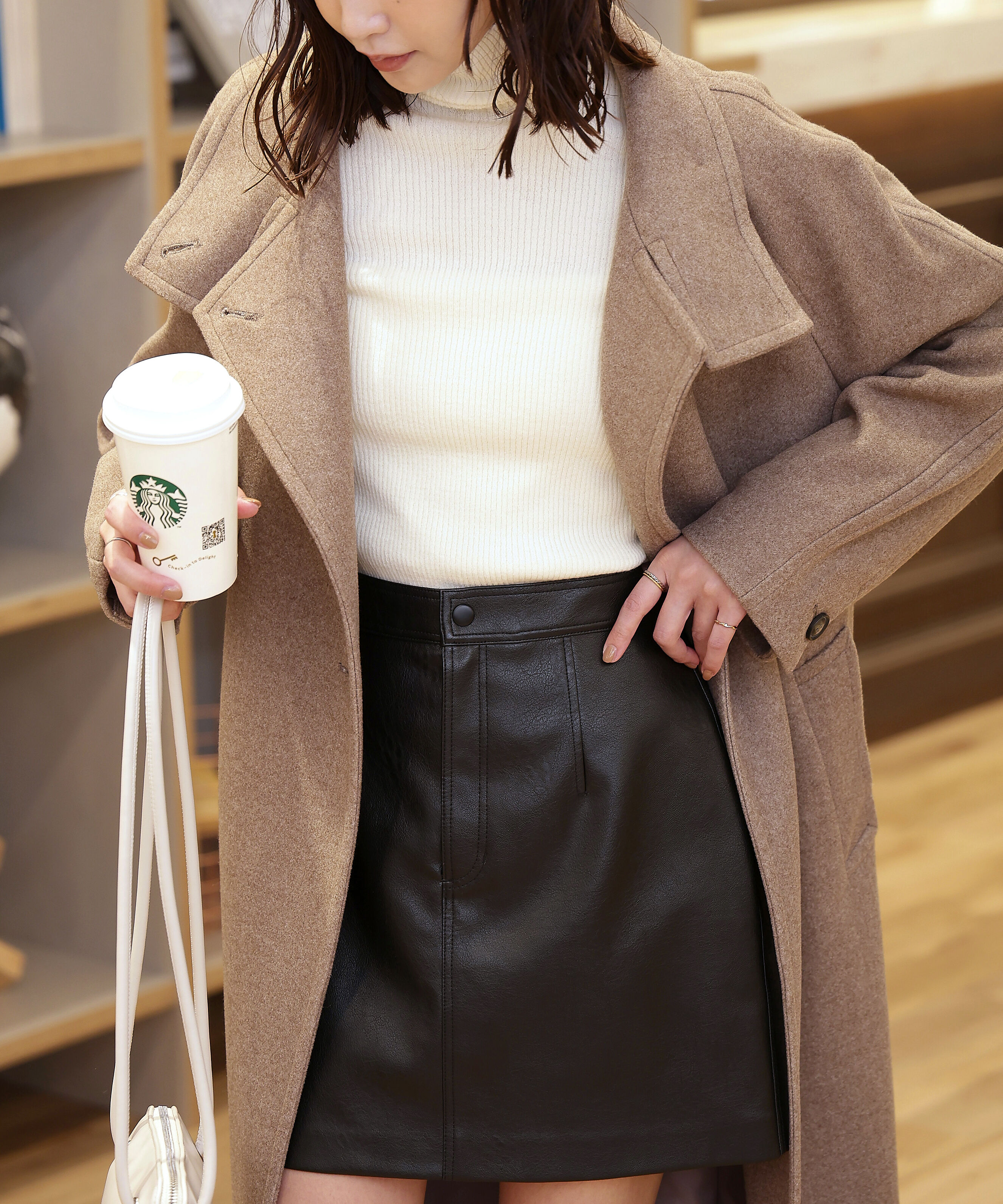  「[累計販売5000枚！選べる4色]スタンドカラーメルトンロングコート」|その他|